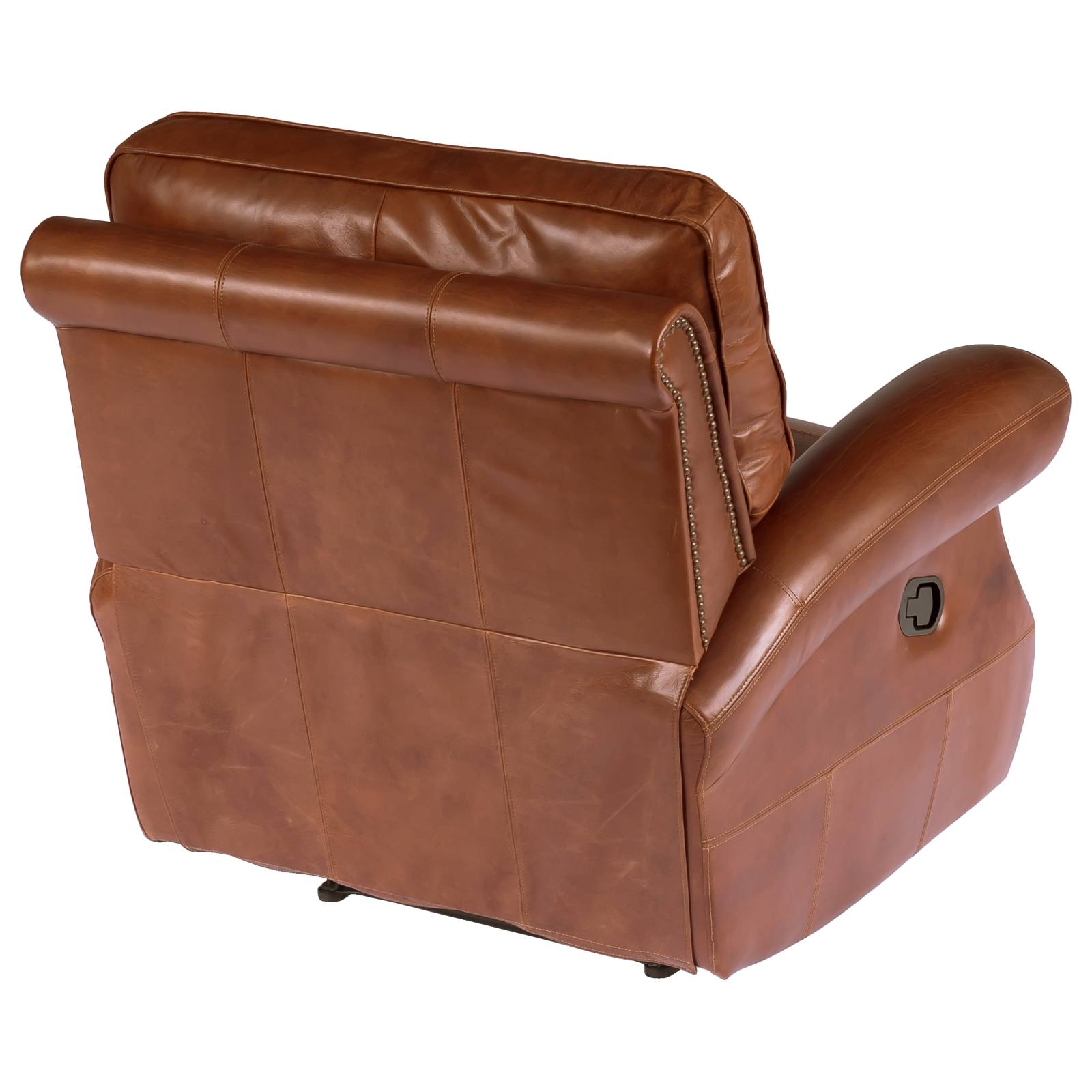 Broden Leather Recliner Chair, Vintage Whiskey