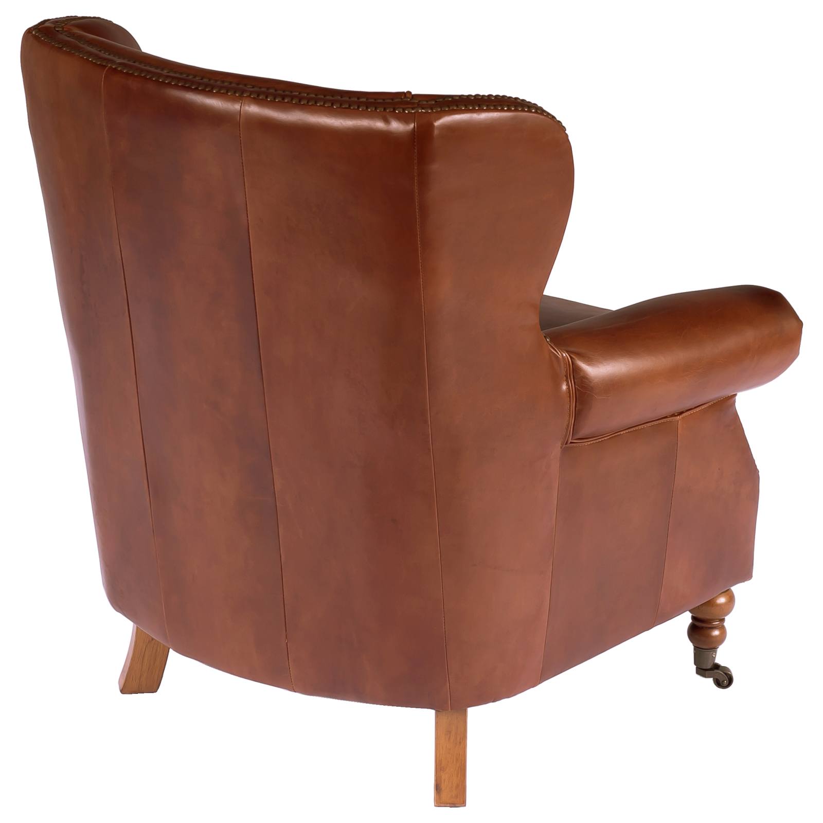 Wing Leather Armchair, Vintage Whiskey