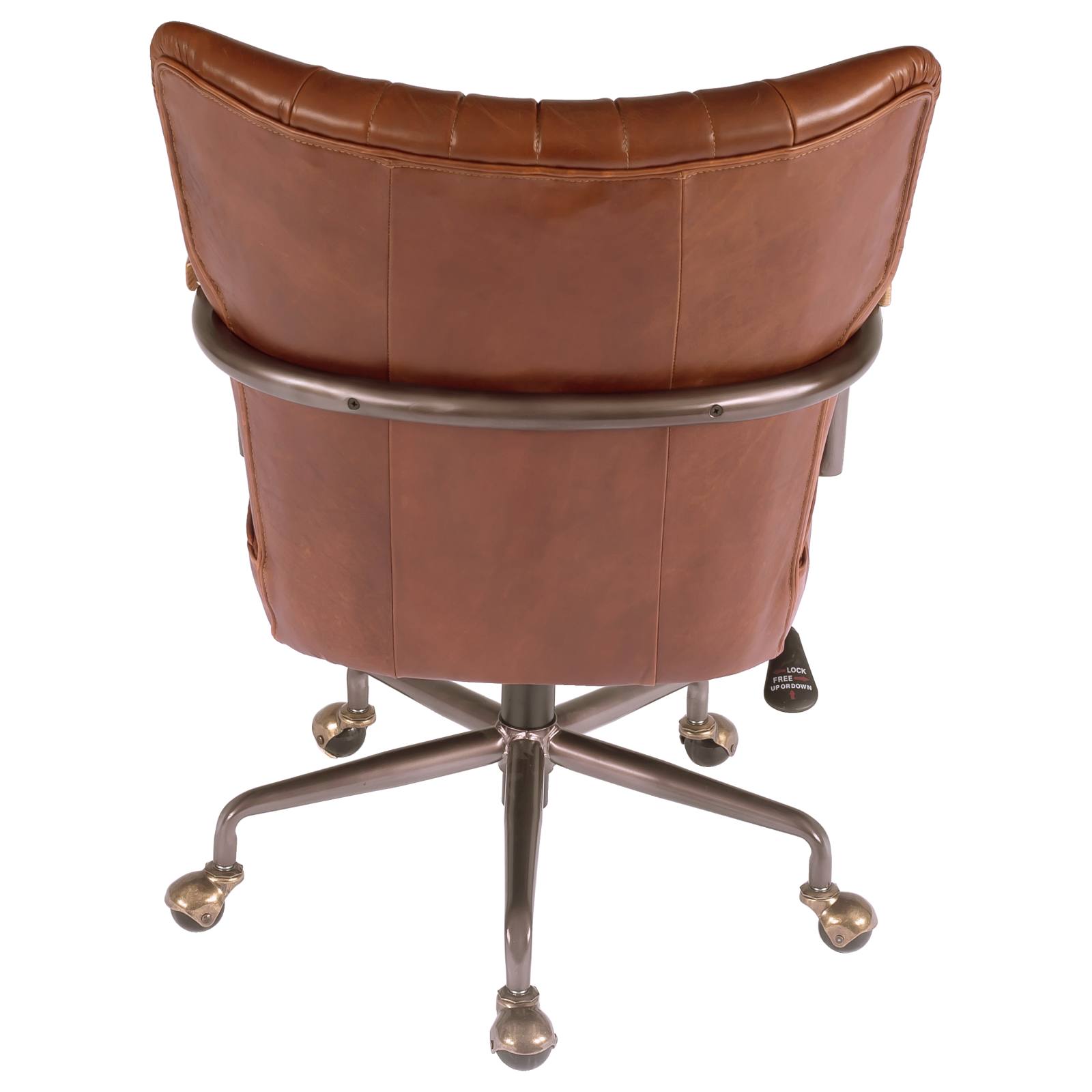 Leather Office Chair, Vintage Whiskey
