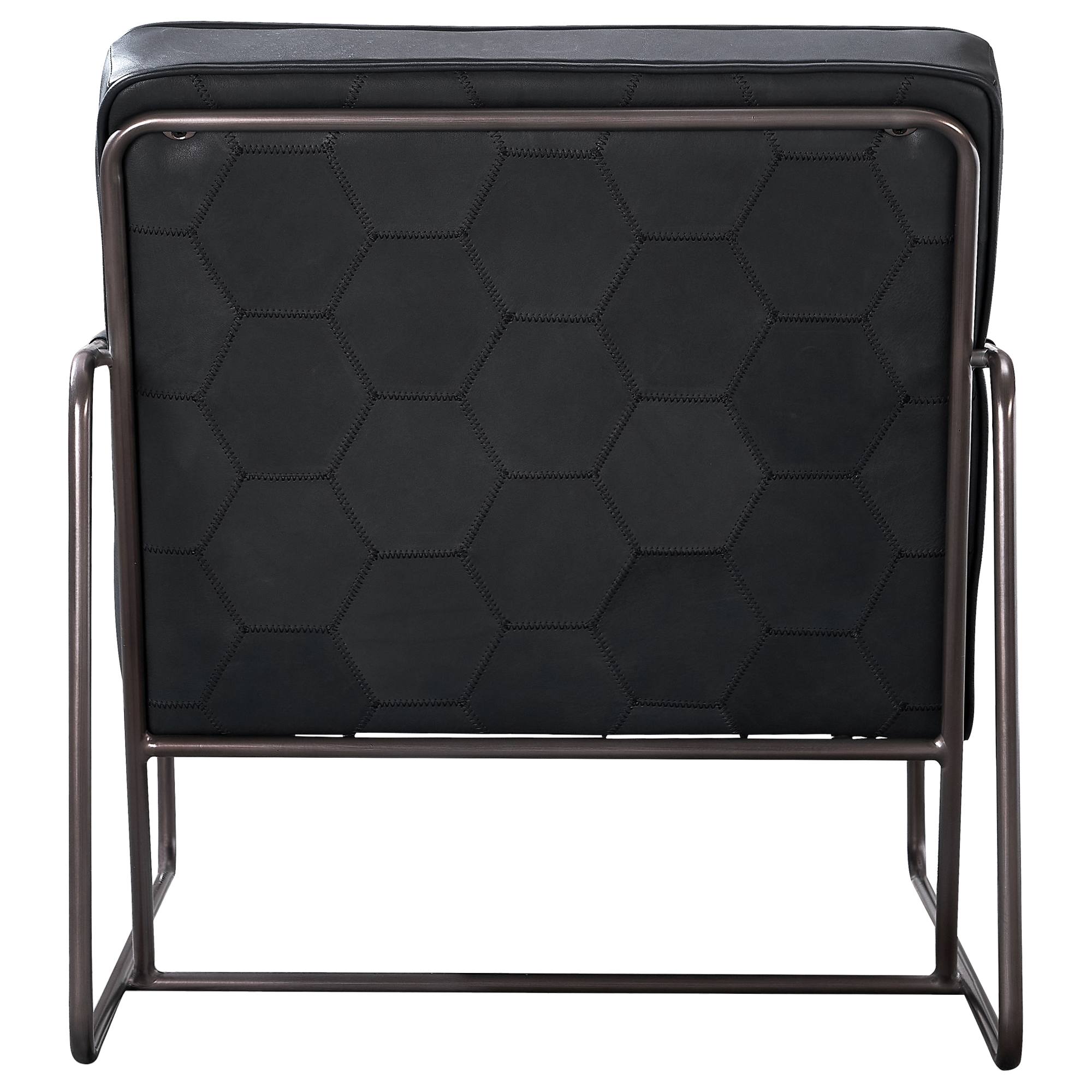 Hilda Leather Armchair, Santosa Black