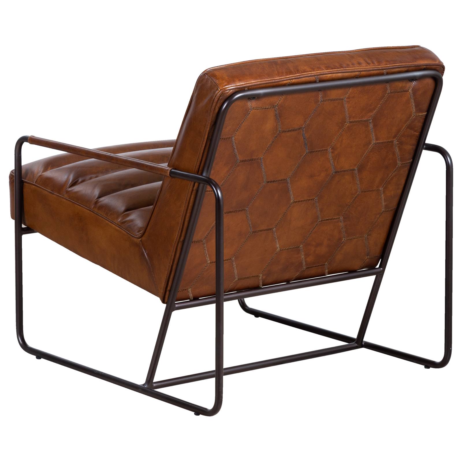 Hilda Leather Armchair, Havana Brown