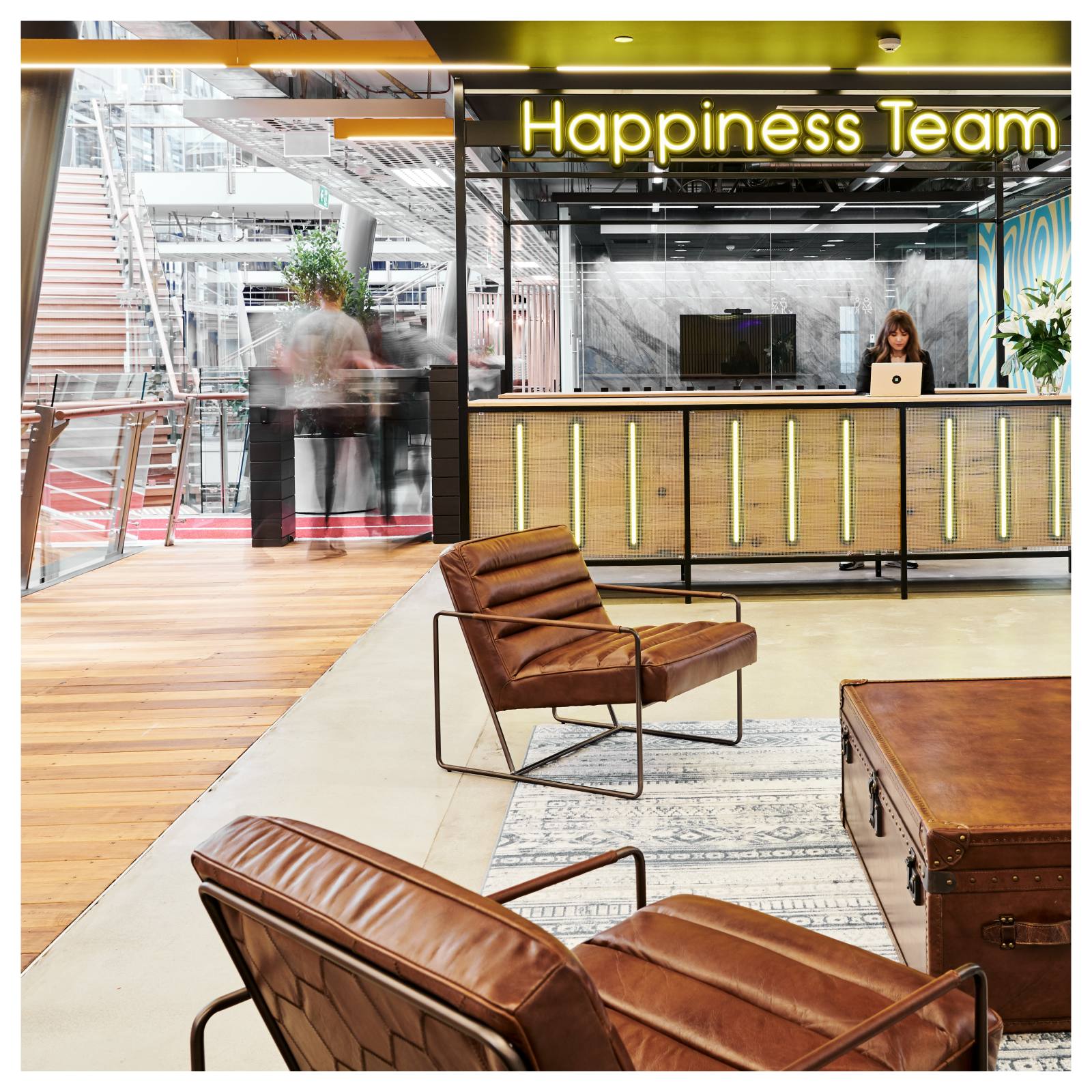 Hilda Leather Armchair, Havana Brown