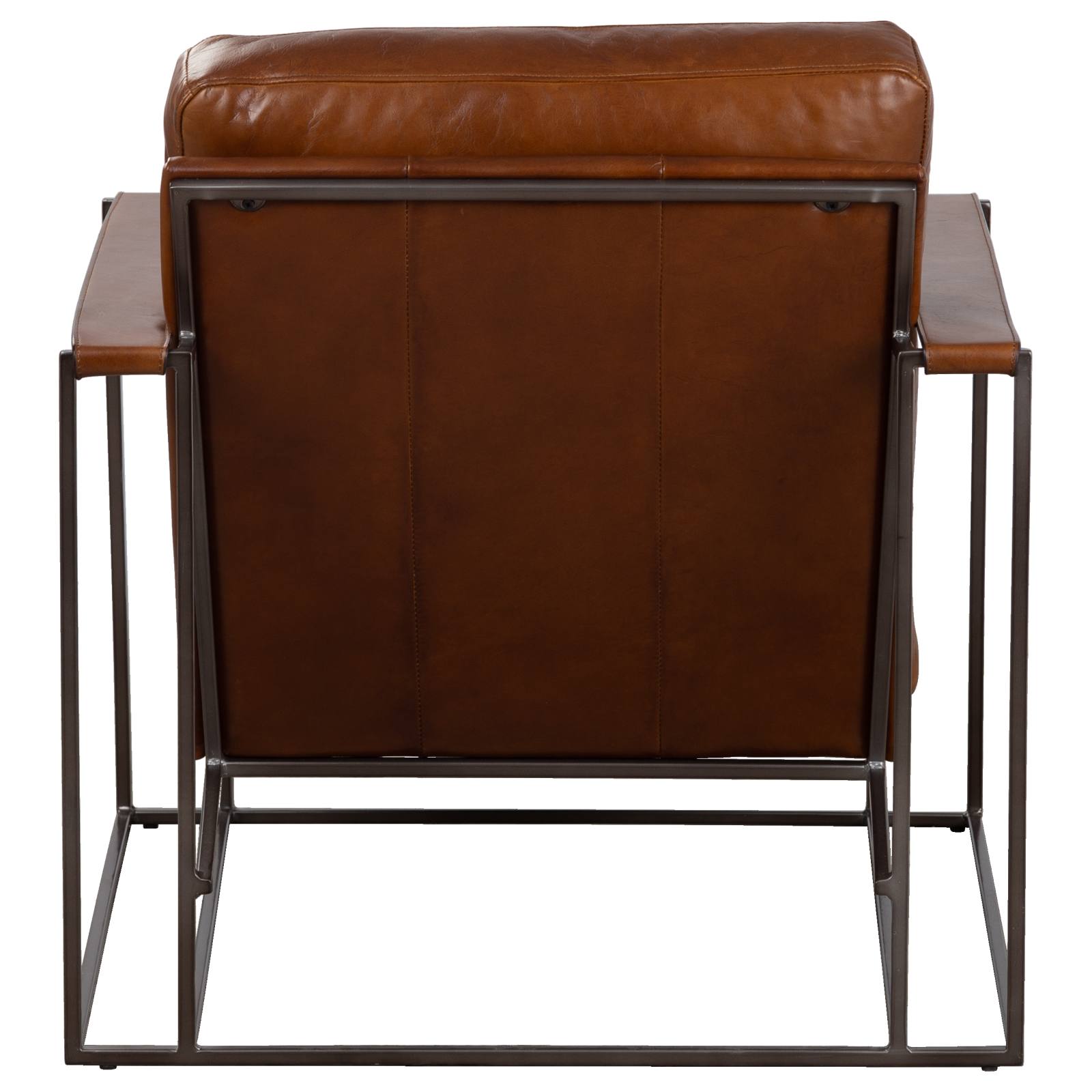 Fredo Leather Armchair, Havana Brown