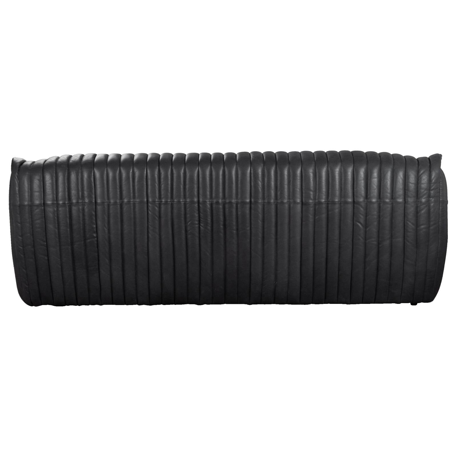 Stenson 3 Seat Sofa Leather, Santosa Black