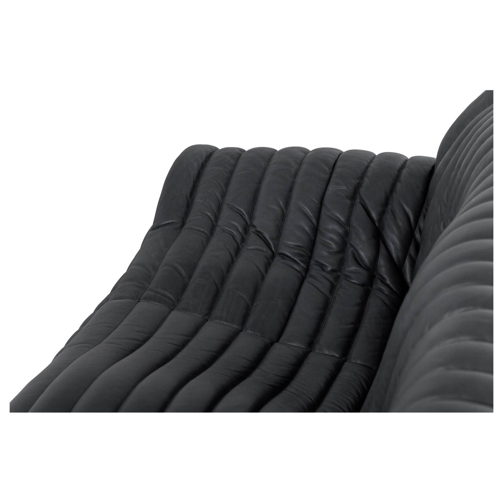 Stenson 3 Seat Sofa Leather, Santosa Black