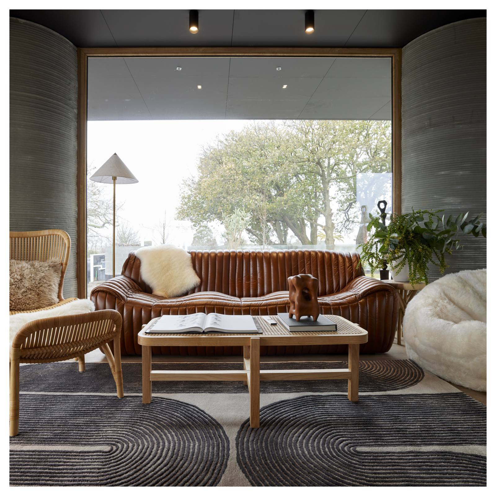 Stenson 3 Seater Leather Sofa, Havana Brown