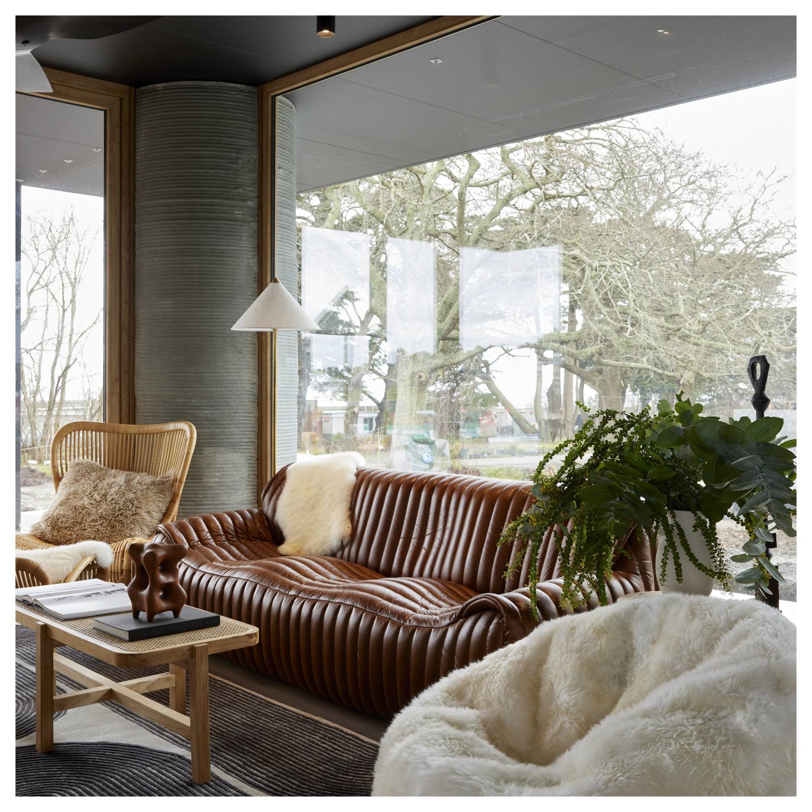 Stenson 3 Seater Leather Sofa, Havana Brown