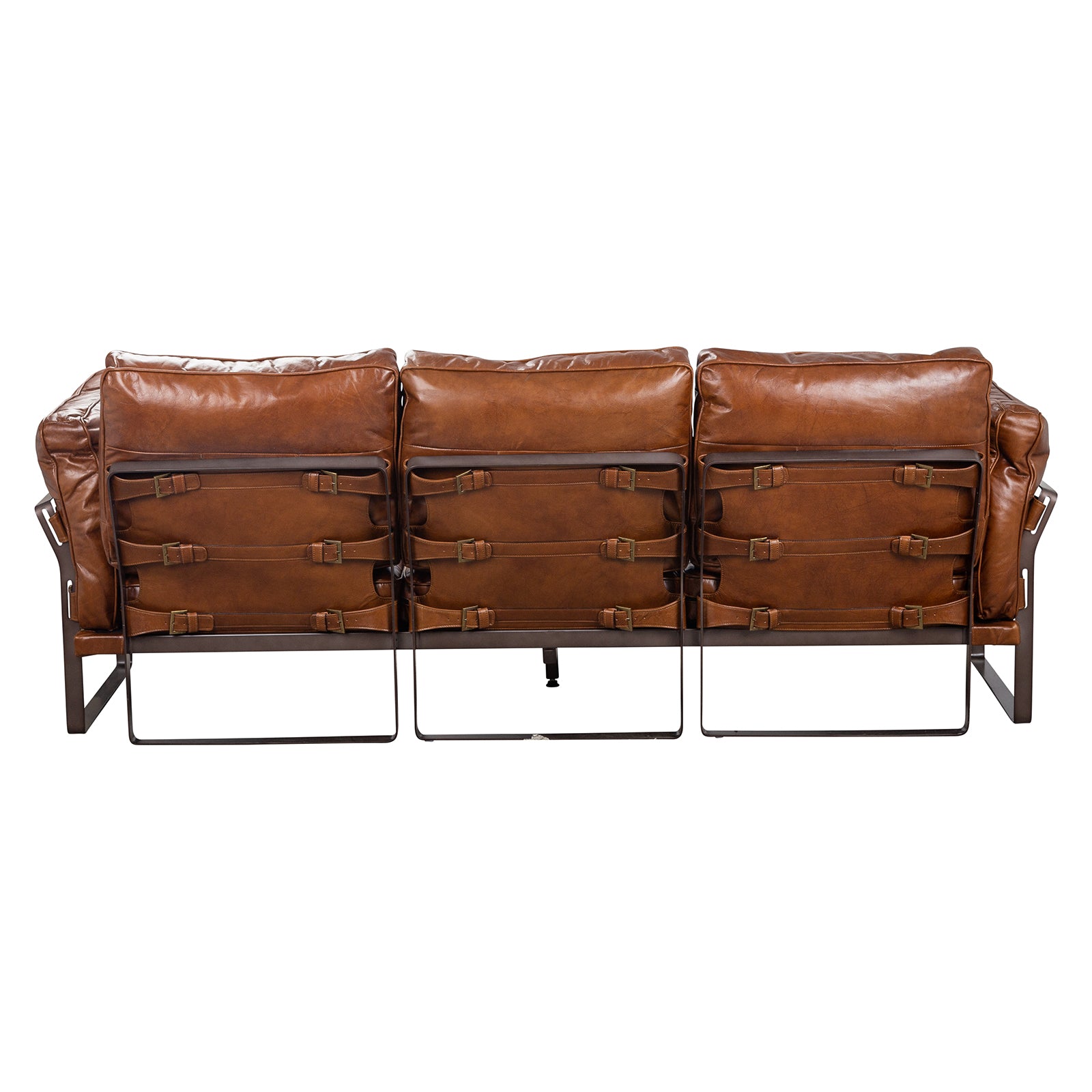 Ricardo 3 seater Leather Sofa, Havana Brown