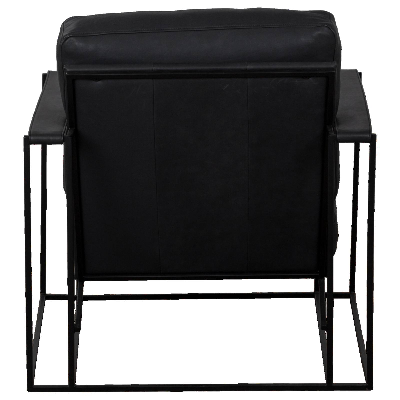 Fredo Leather Armchair, Santosa Black