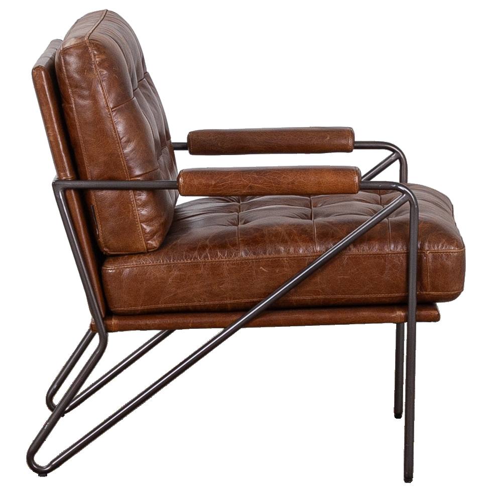 Taffy Vintage Whiskey Leather Armchair