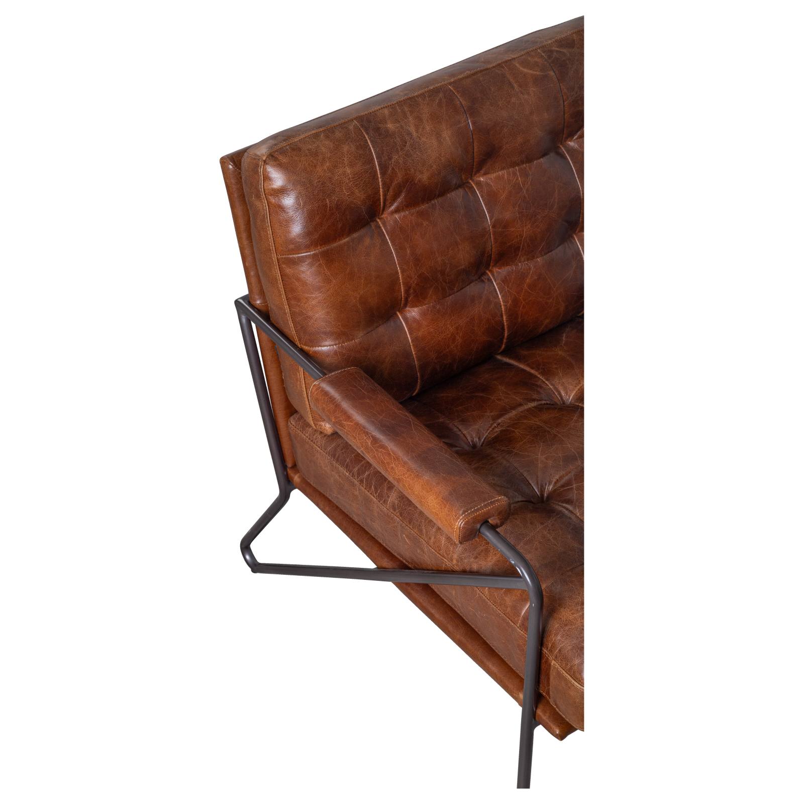 Taffy Vintage Whiskey Leather Armchair