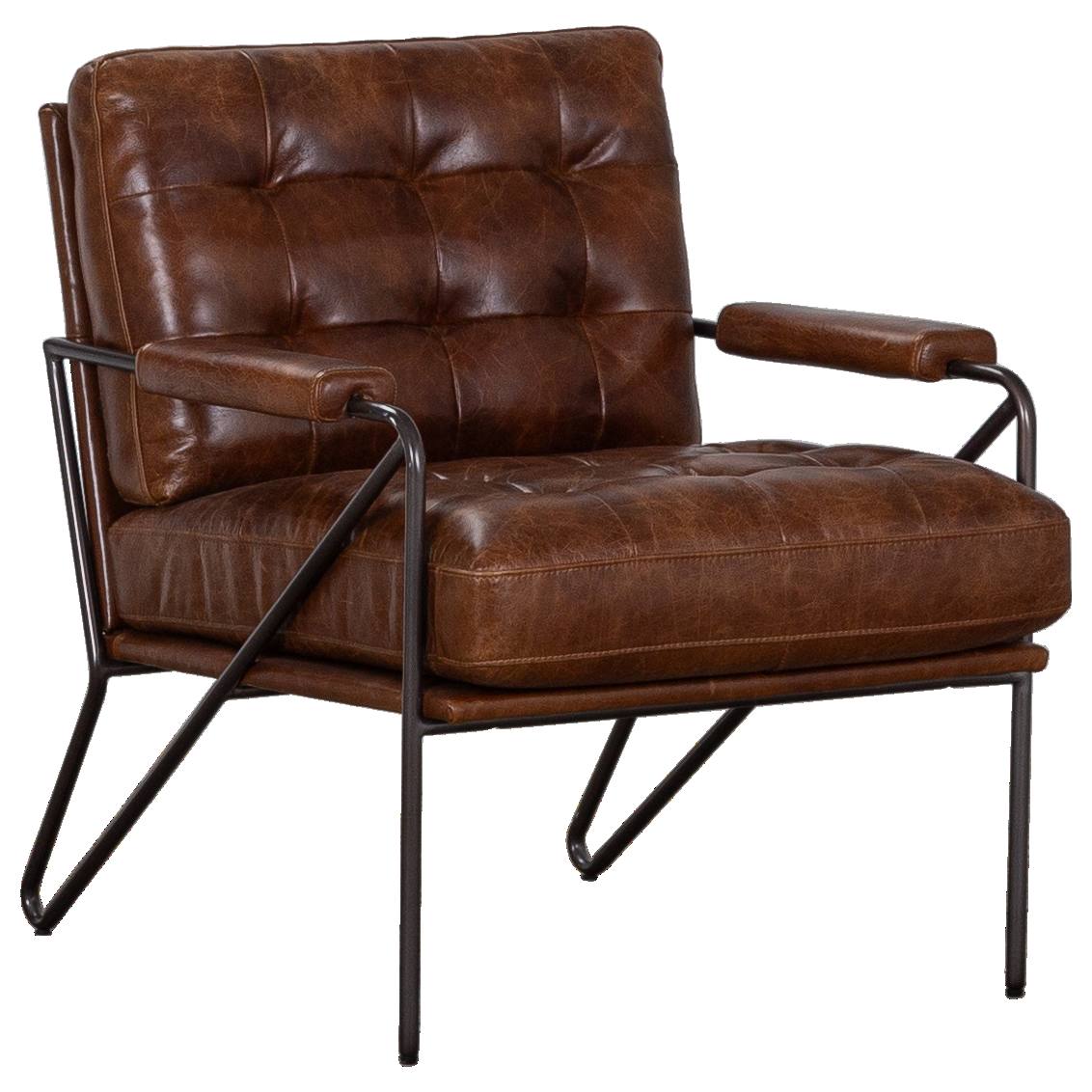 Taffy Vintage Whiskey Leather Armchair