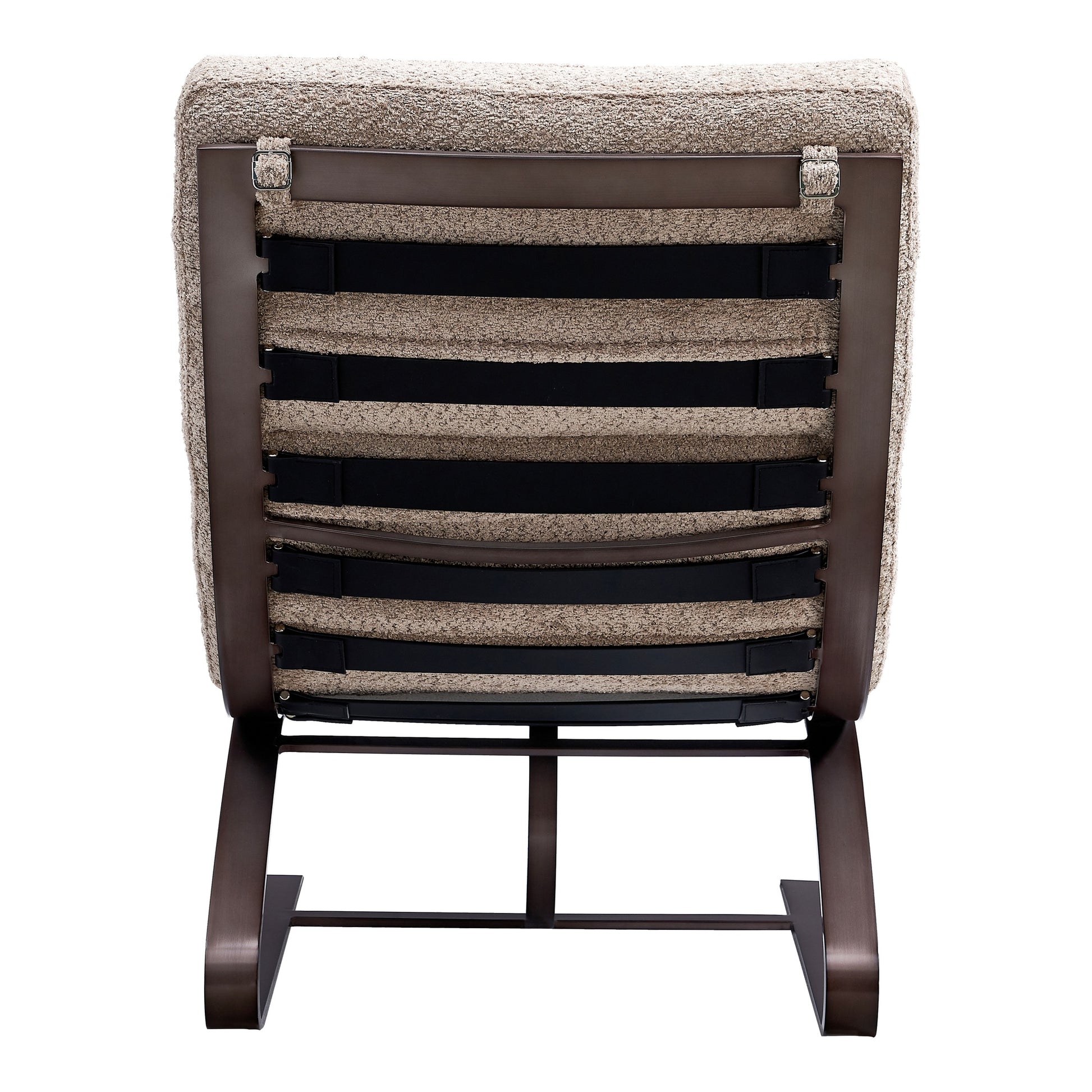 Lanna Fabric Chair, Mocha White