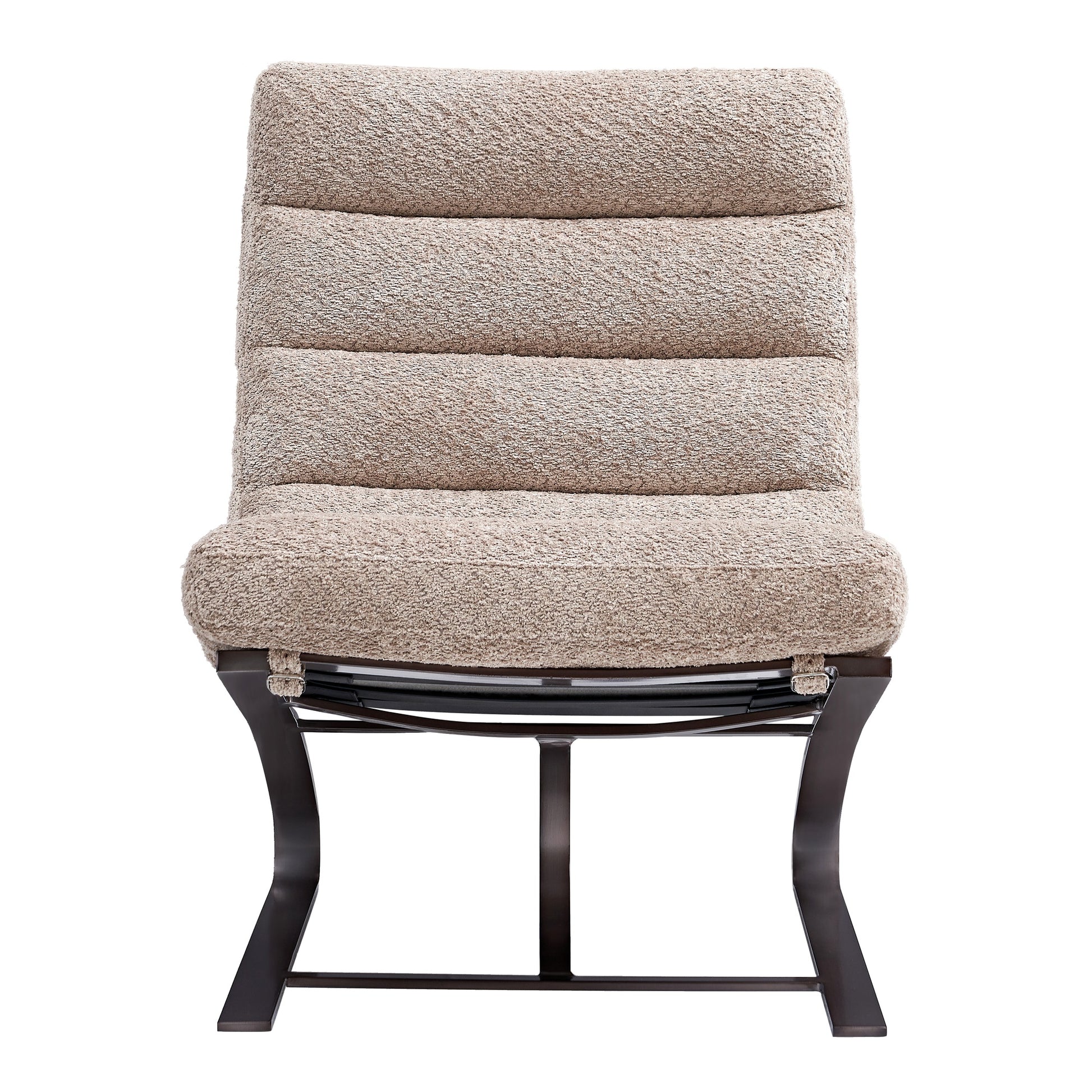Lanna Fabric Chair, Mocha White