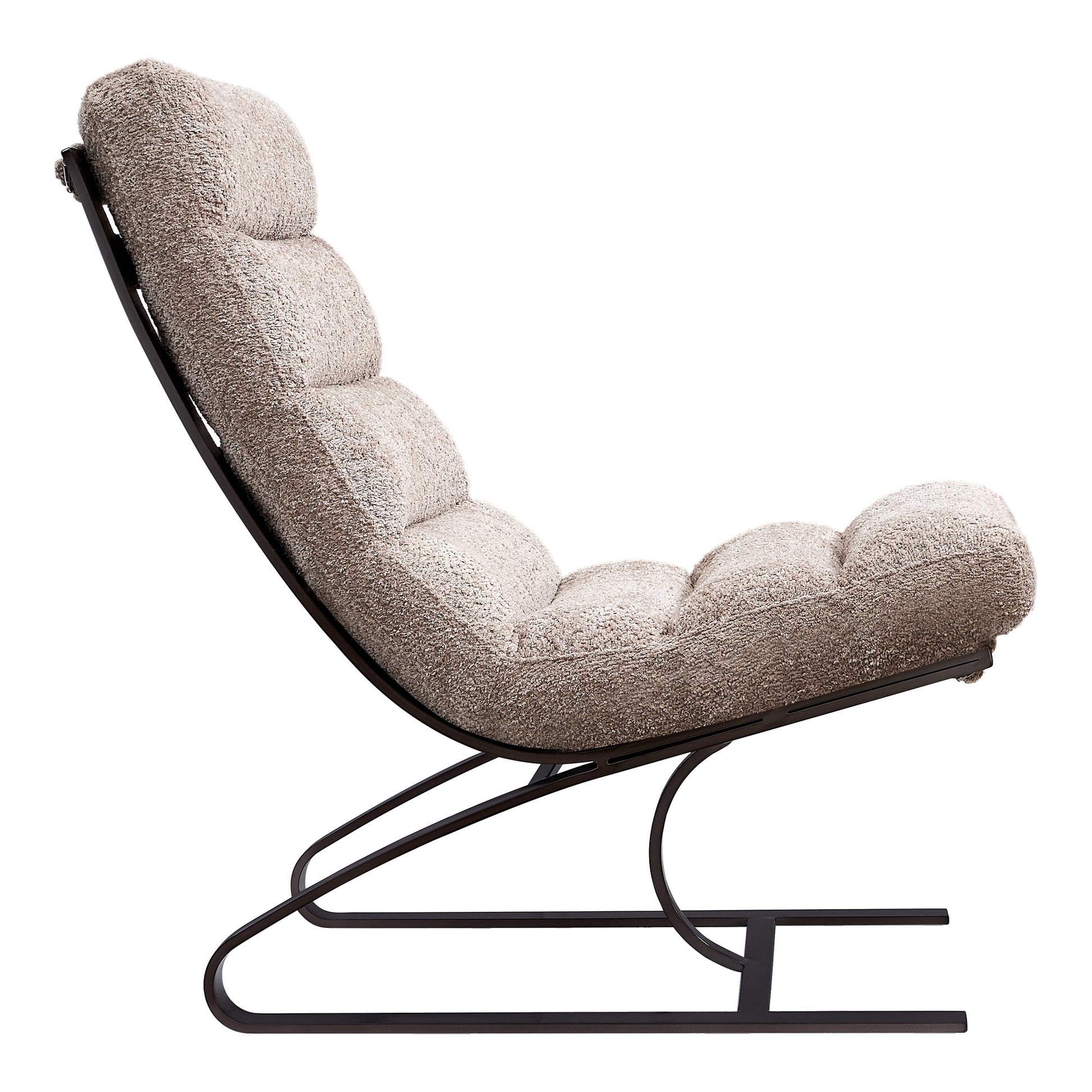 Lanna Fabric Chair, Mocha White