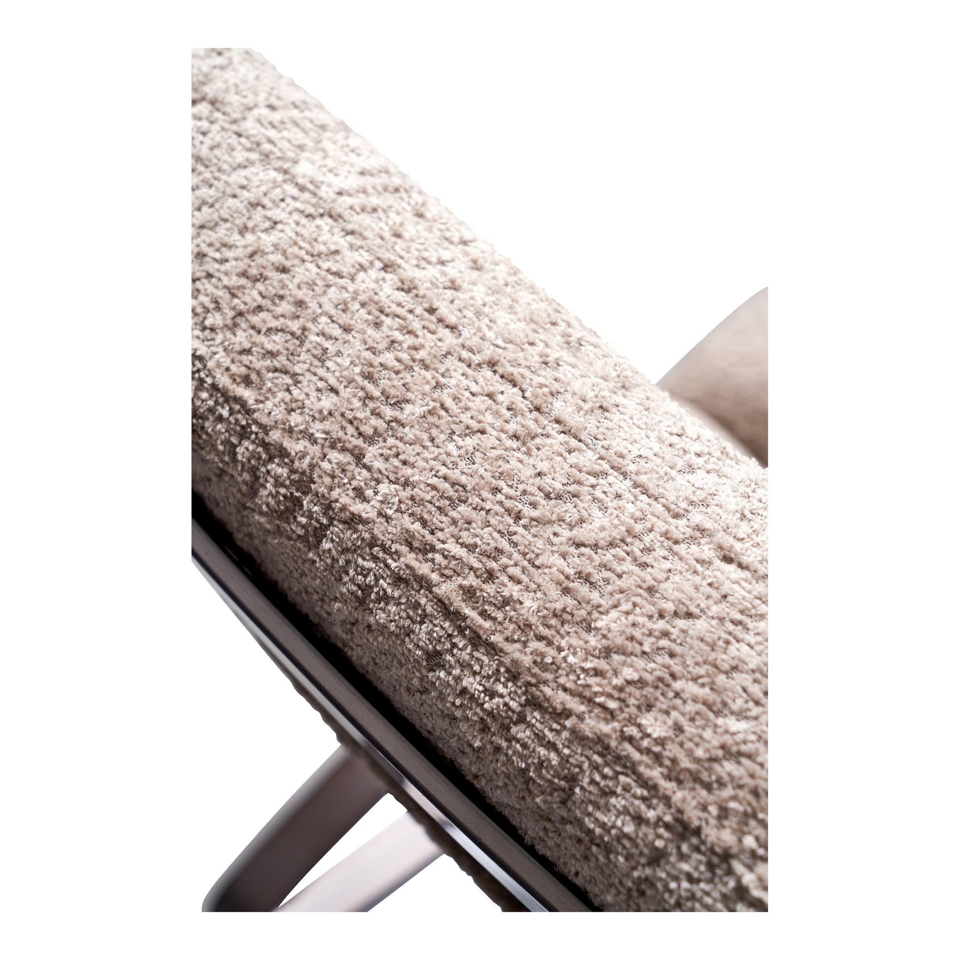 Lanna Fabric Chair, Mocha White