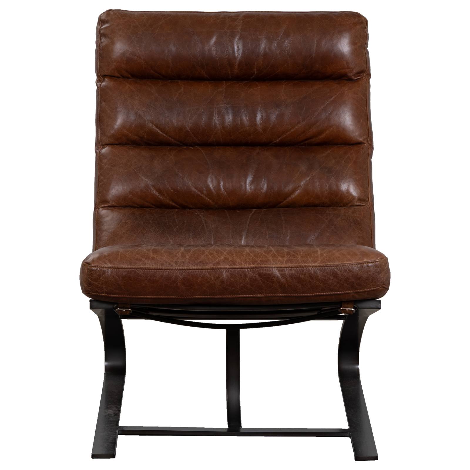 Lanna Chair Leather Vintage Whiskey