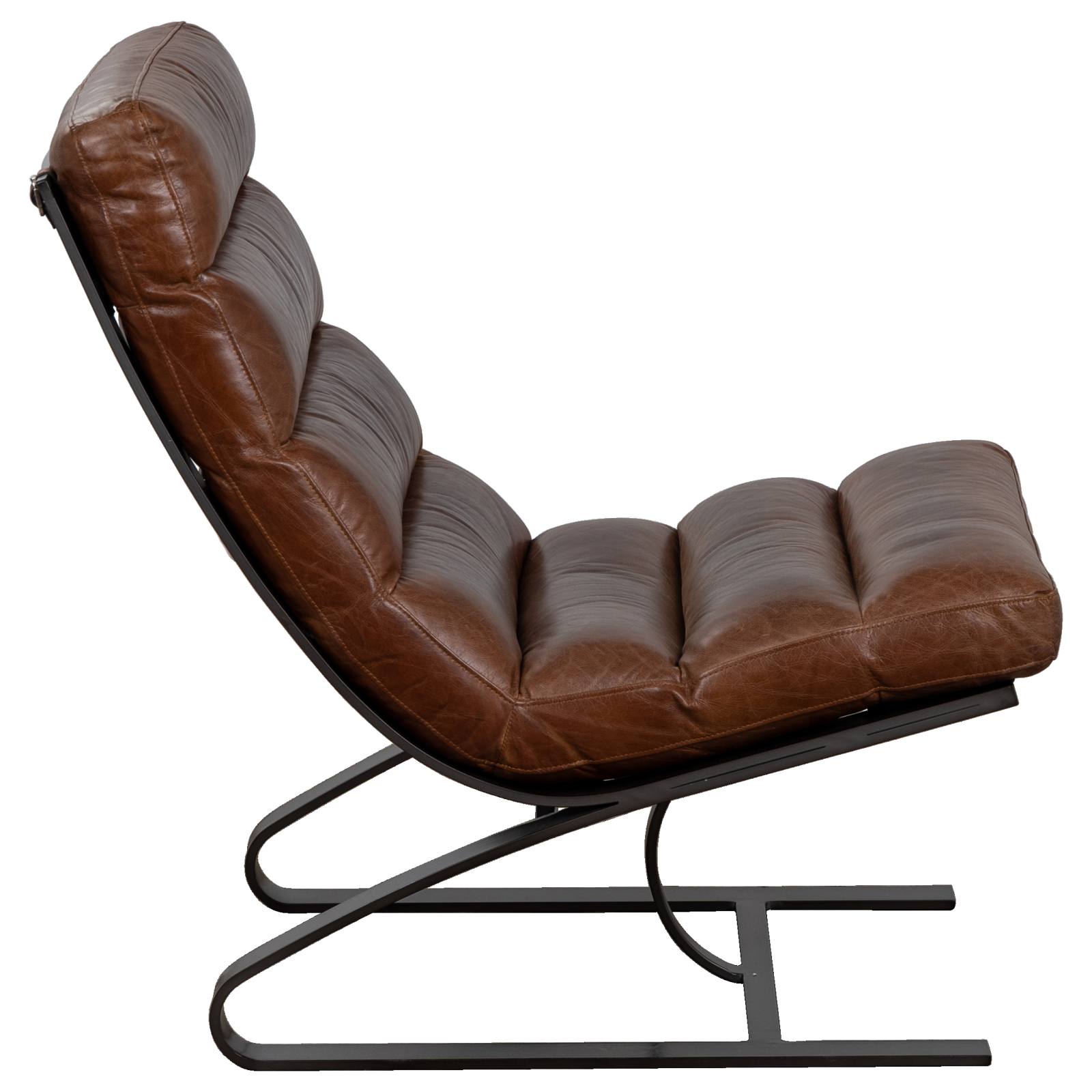 Lanna Chair Leather Vintage Whiskey