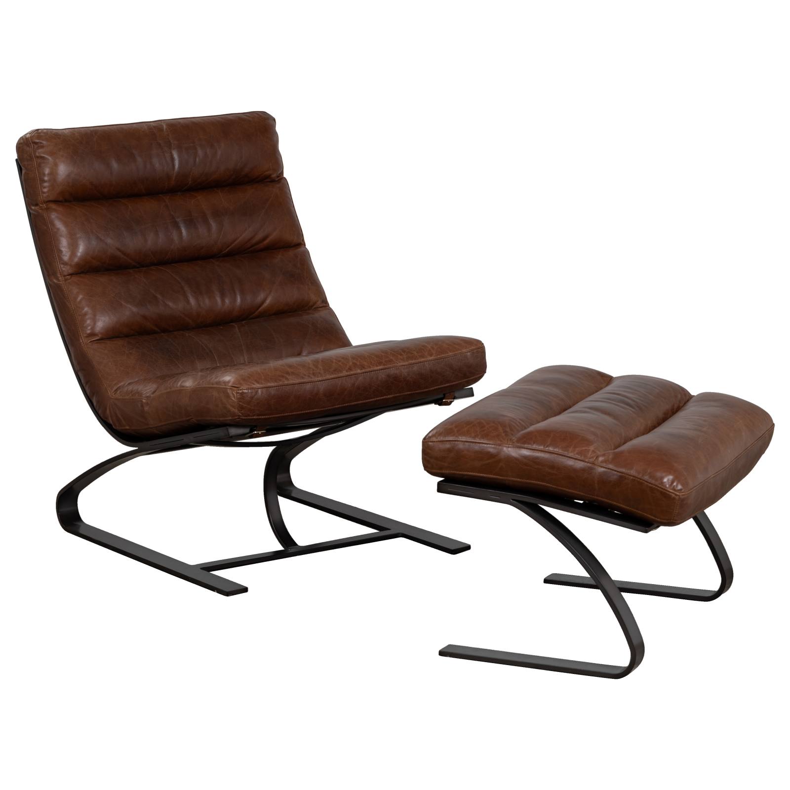 Lanna Chair Leather Vintage Whiskey