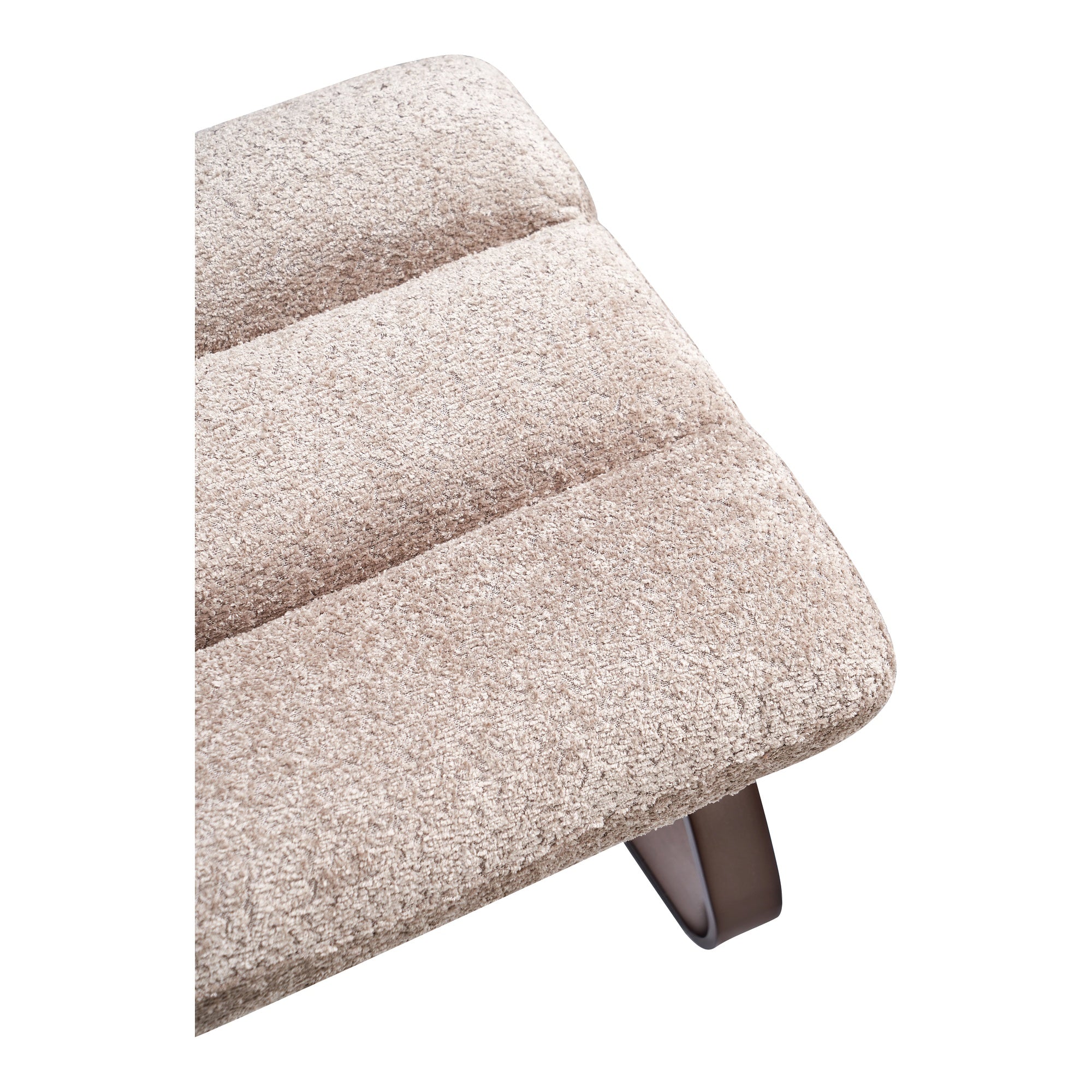 Lanna Fabric Footstool, Mocha White