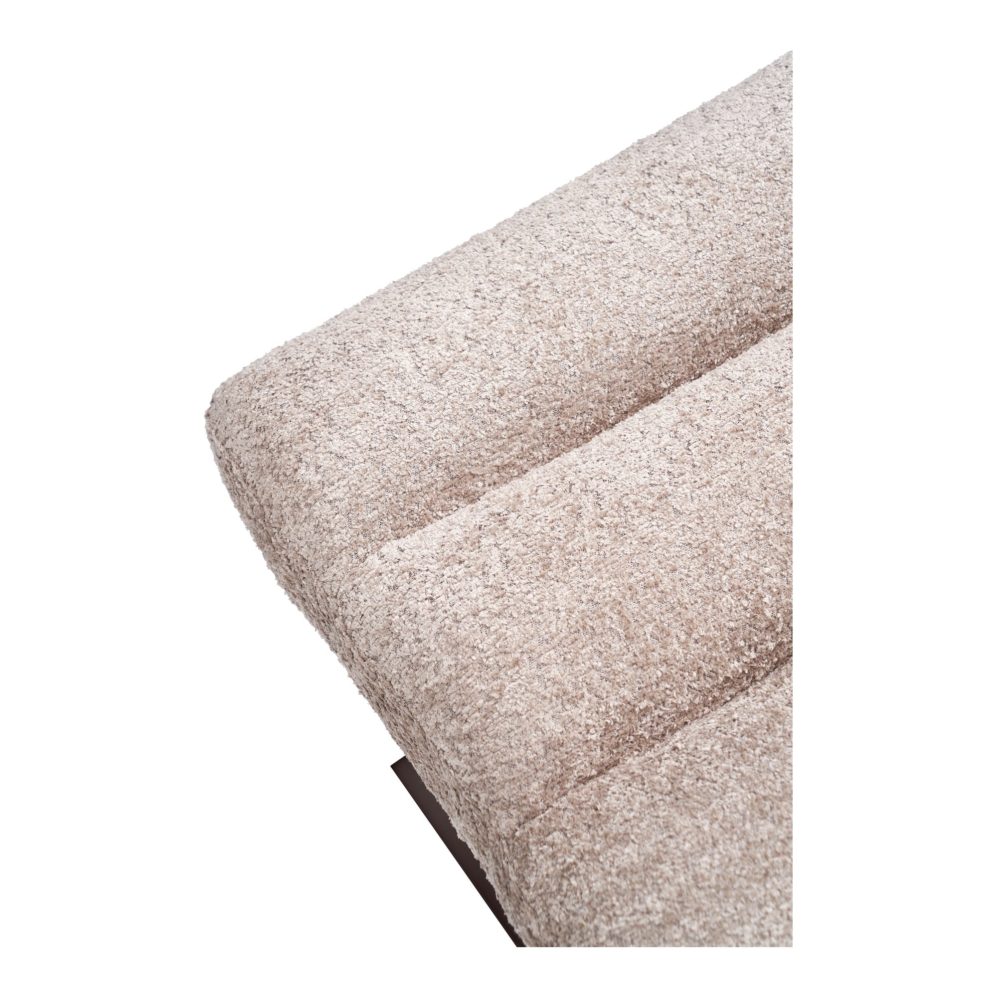 Lanna Fabric Footstool, Mocha White