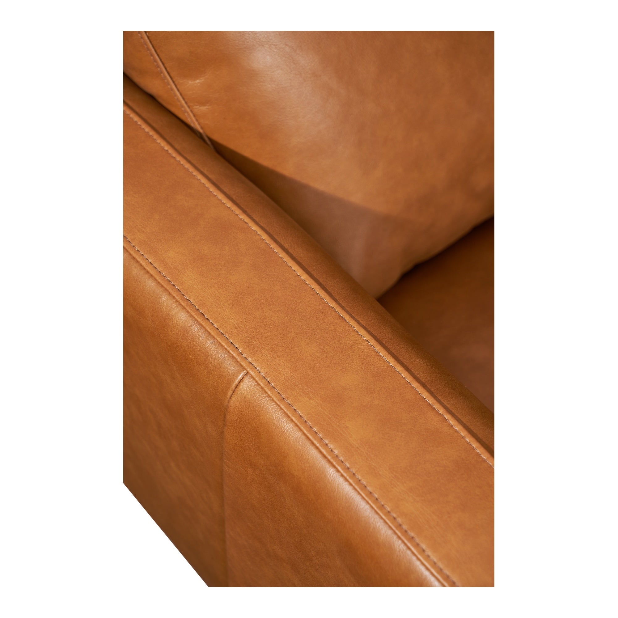 Delma 2.5 Seater Leather Sofa, Como Tan