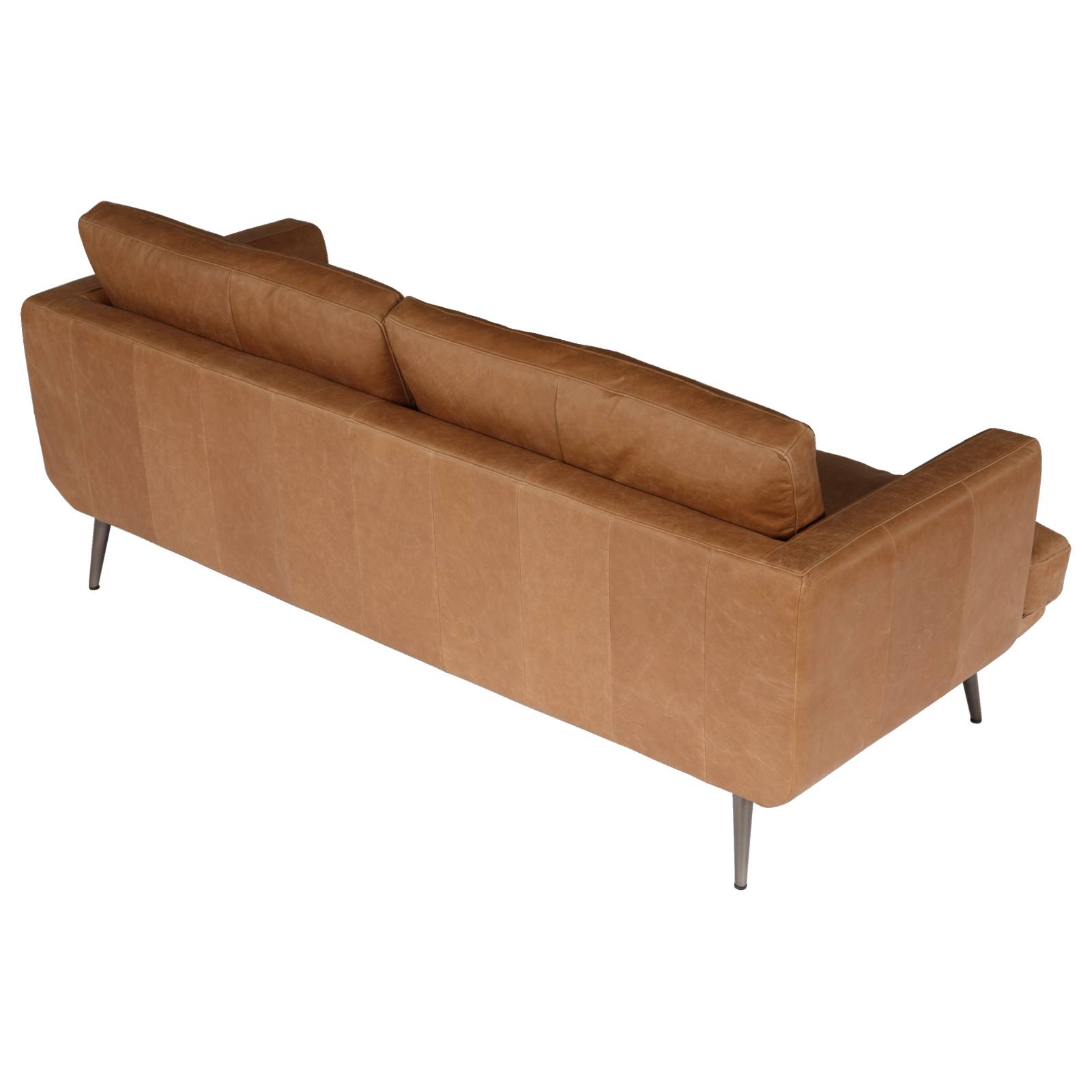 Delma 2.5 Seater Leather Sofa, Hazelnut Tan