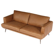 Delma 2.5 Seater Leather Sofa, Hazelnut Tan