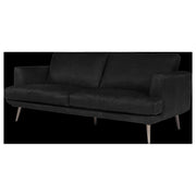 Delma 2.5 Seater Leather Sofa, Santosa Black