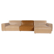 Nola Leather Single Sofa Seat, Como Tan
