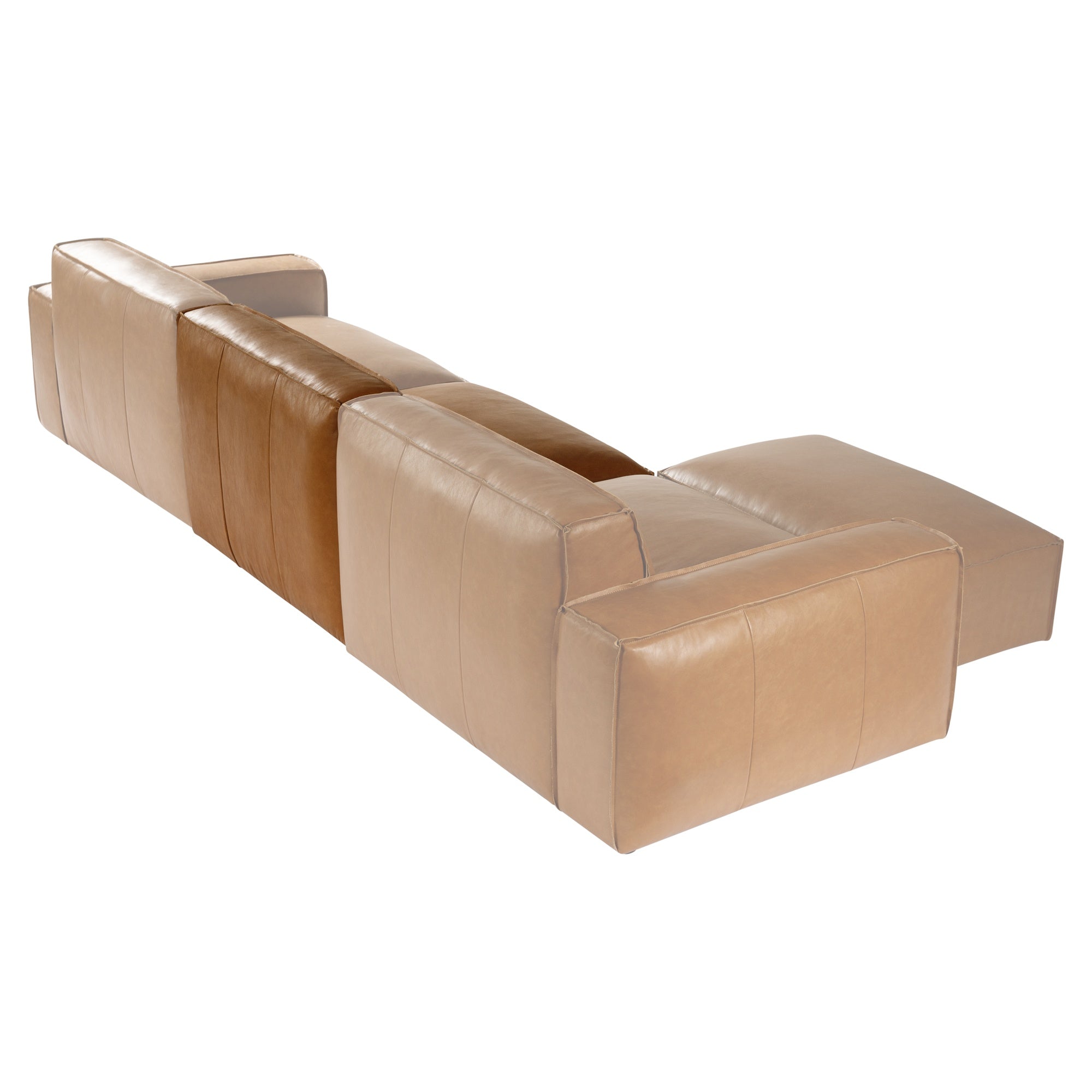 Nola Leather Single Sofa Seat, Como Tan