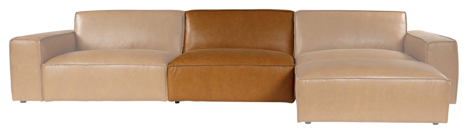 Nola Leather Single Sofa Seat, Como Tan