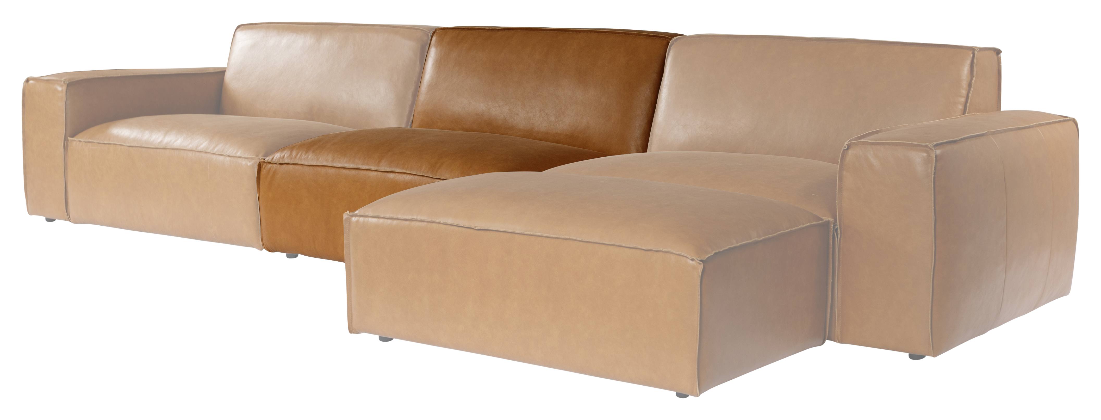 Nola Leather Single Sofa Seat, Como Tan