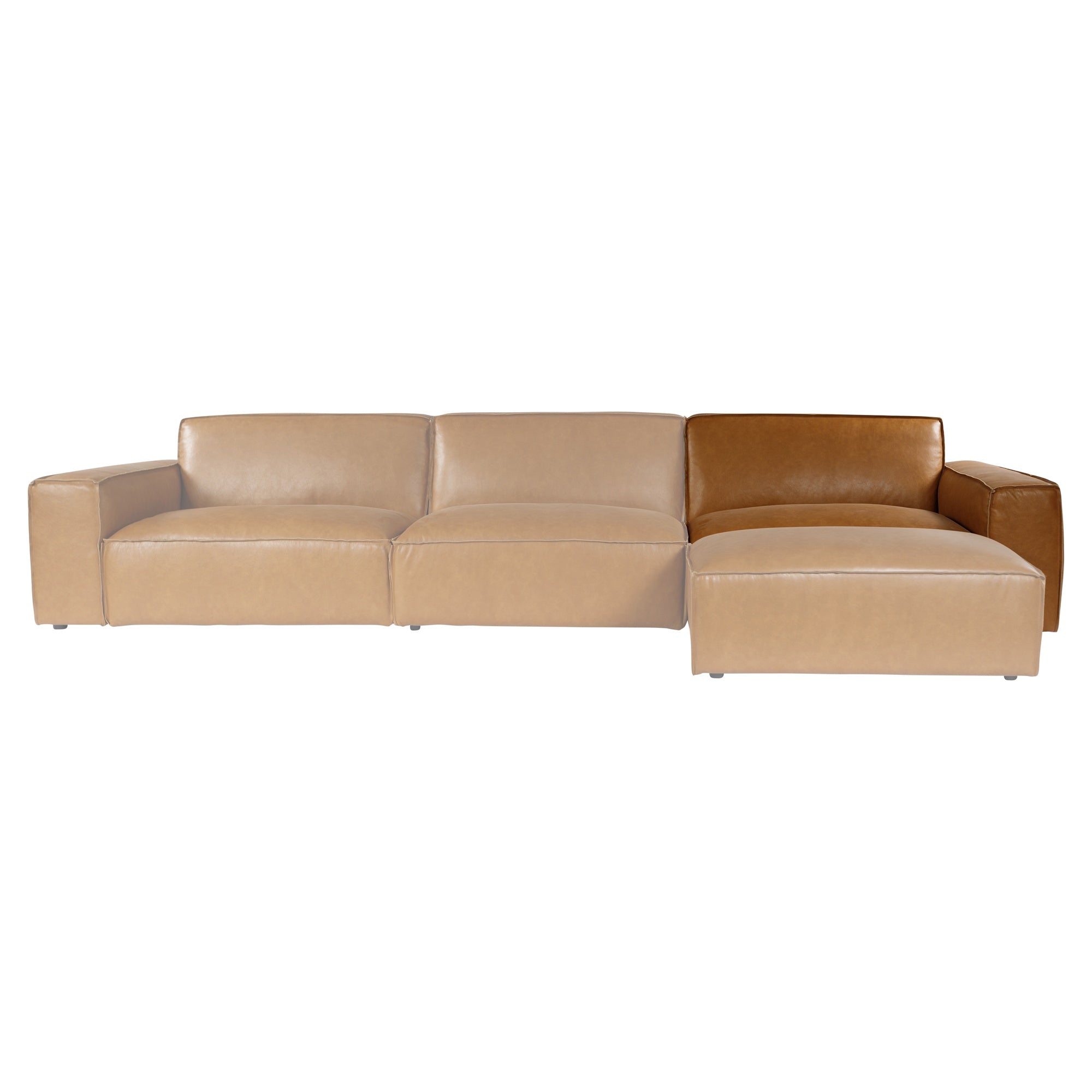 Nola Leather Left Sofa Seat, Como Tan