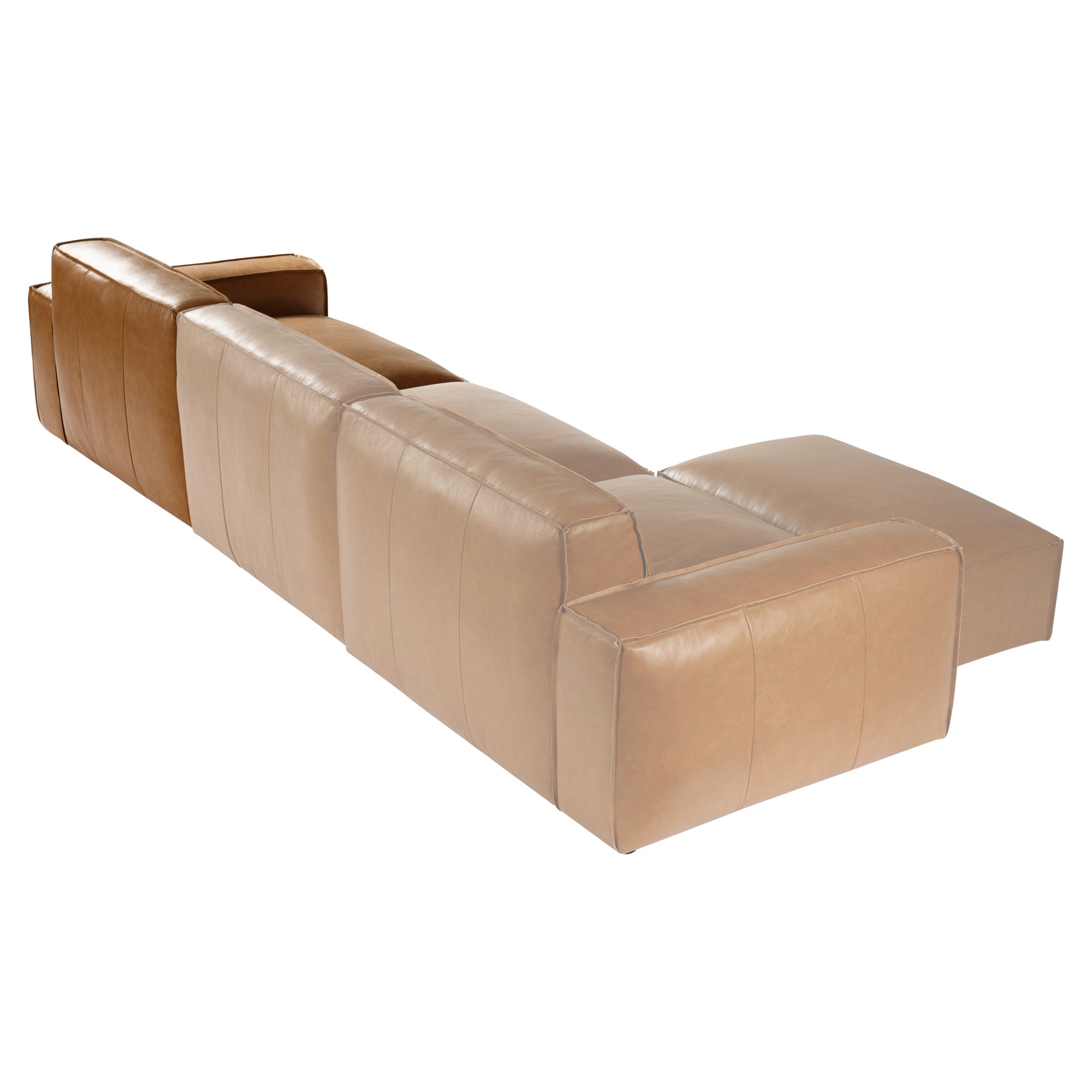 Nola Leather Left Sofa Seat, Como Tan