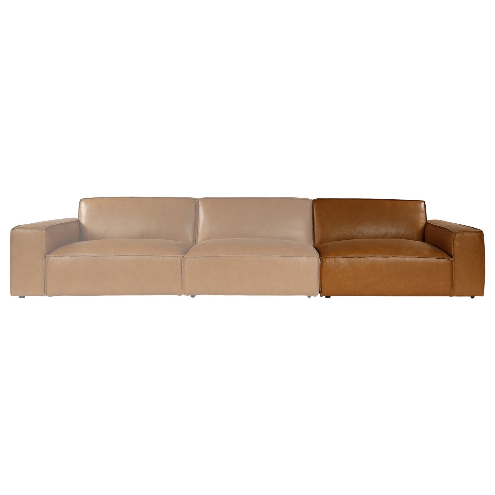 Nola Leather Left Sofa Seat, Como Tan