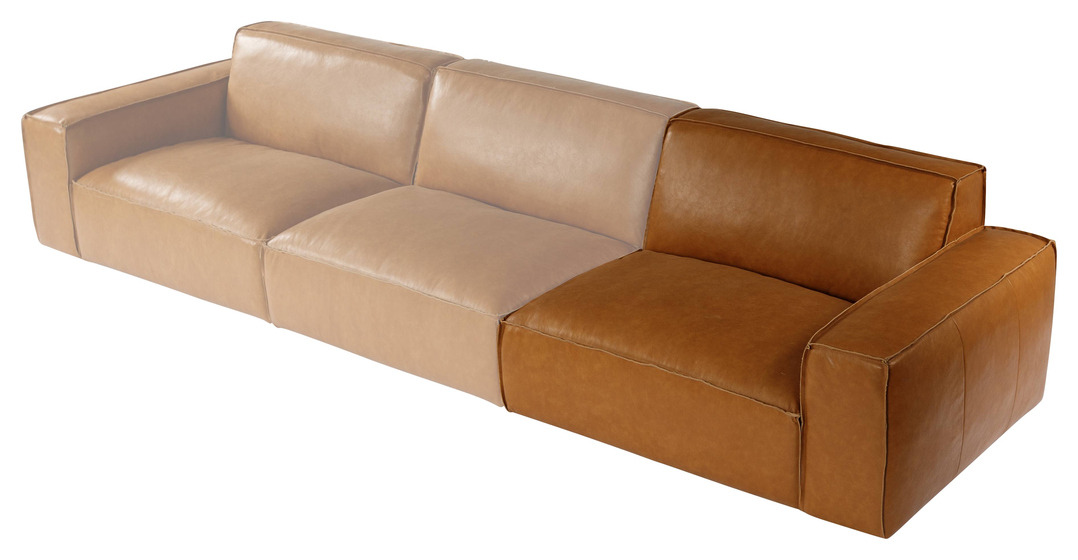 Nola Leather Left Sofa Seat, Como Tan