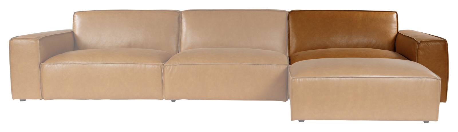 Nola Leather Left Sofa Seat, Como Tan