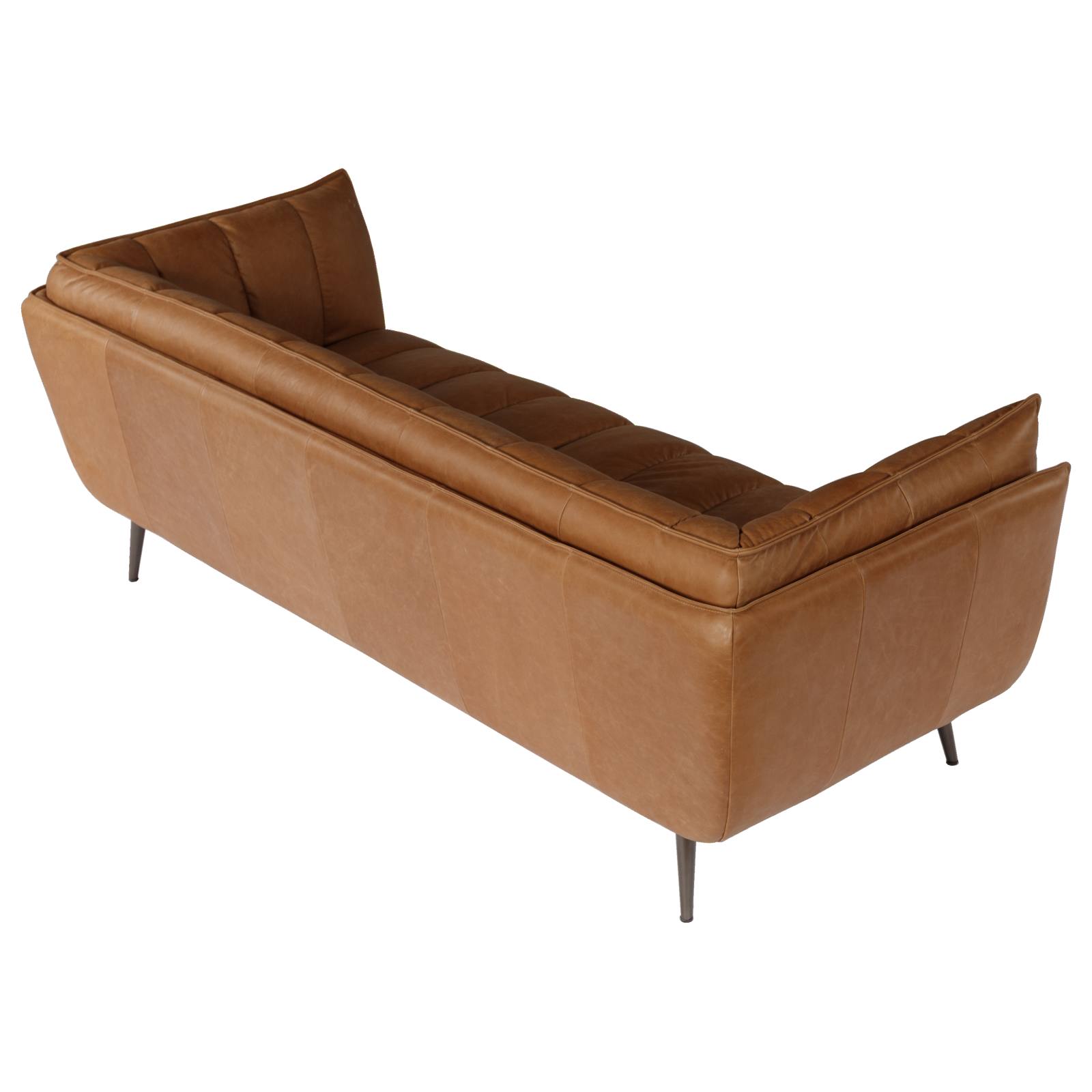 Emer 3 Seater Leather Sofa, Hazelnut Tan