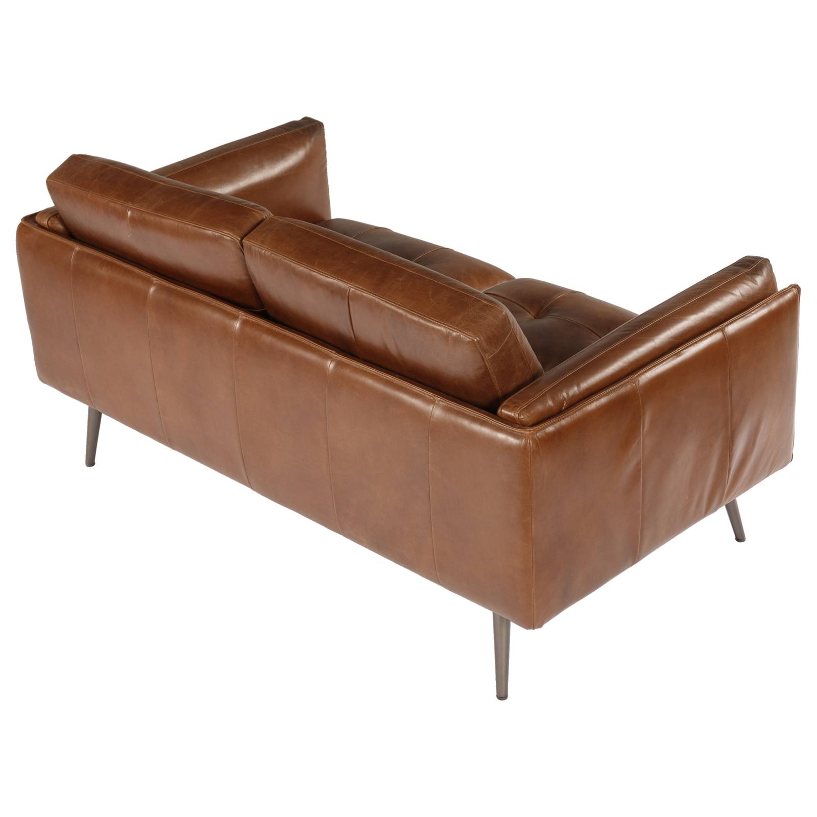 Ronan 2 Seater Leather Sofa, Vintage Whiskey