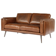 Ronan 2 Seater Leather Sofa, Vintage Whiskey