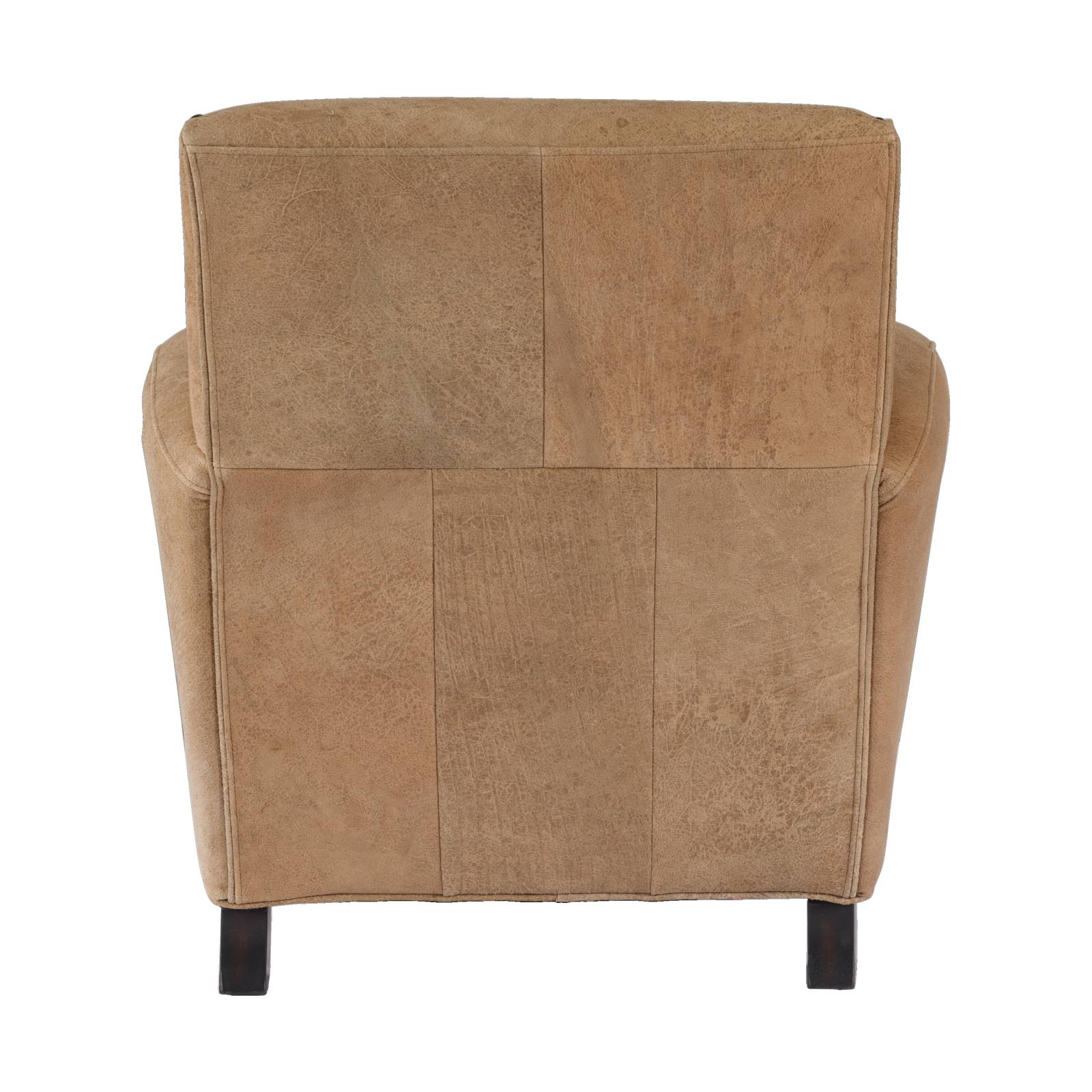 Carlow Leather Armchair, Distressed Raw