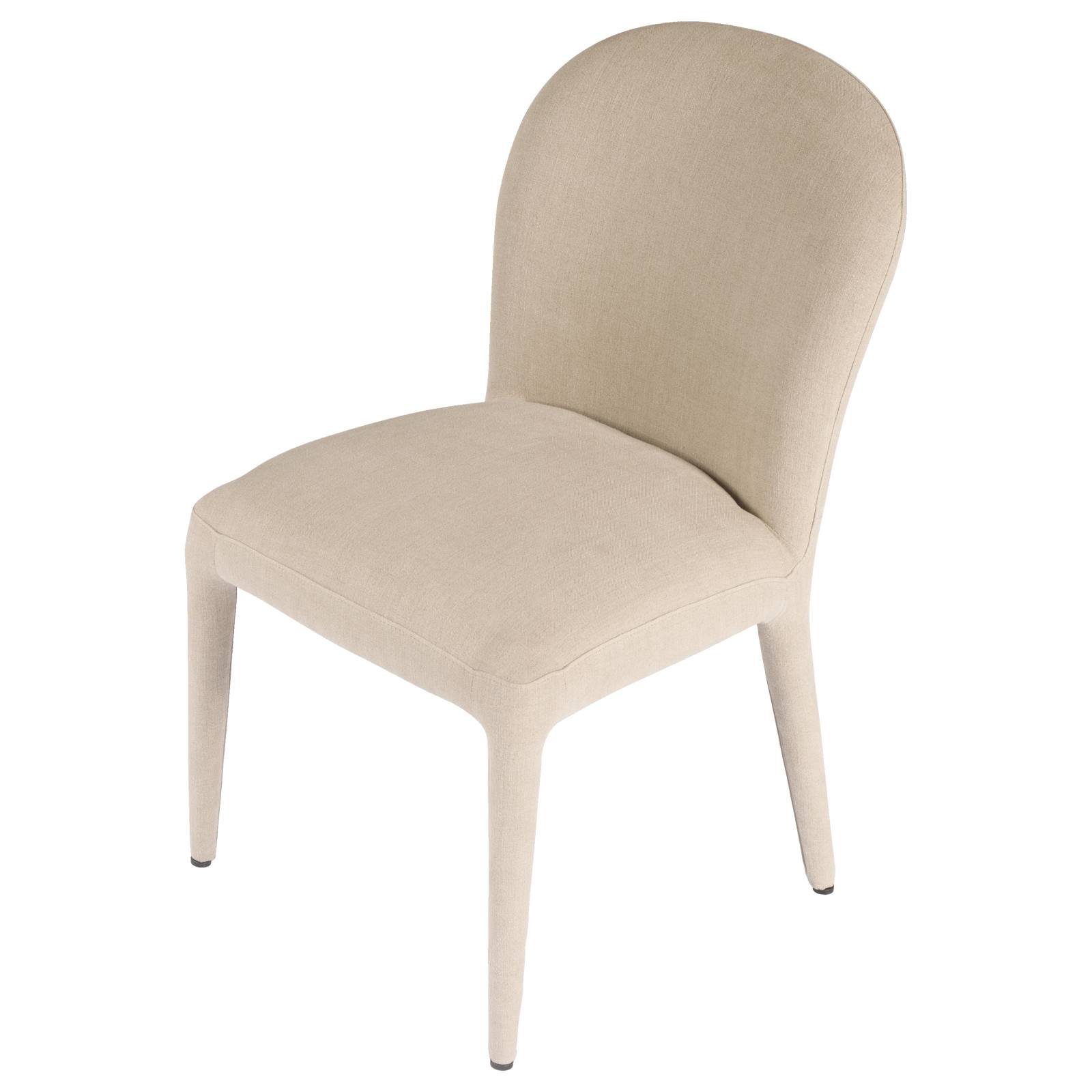 Adar Linen Dining Chair, Natural