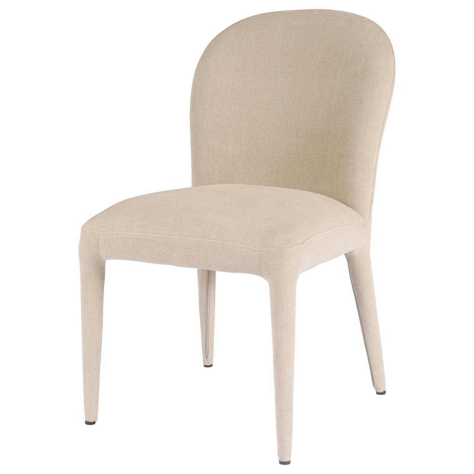 Adar Linen Dining Chair, Natural