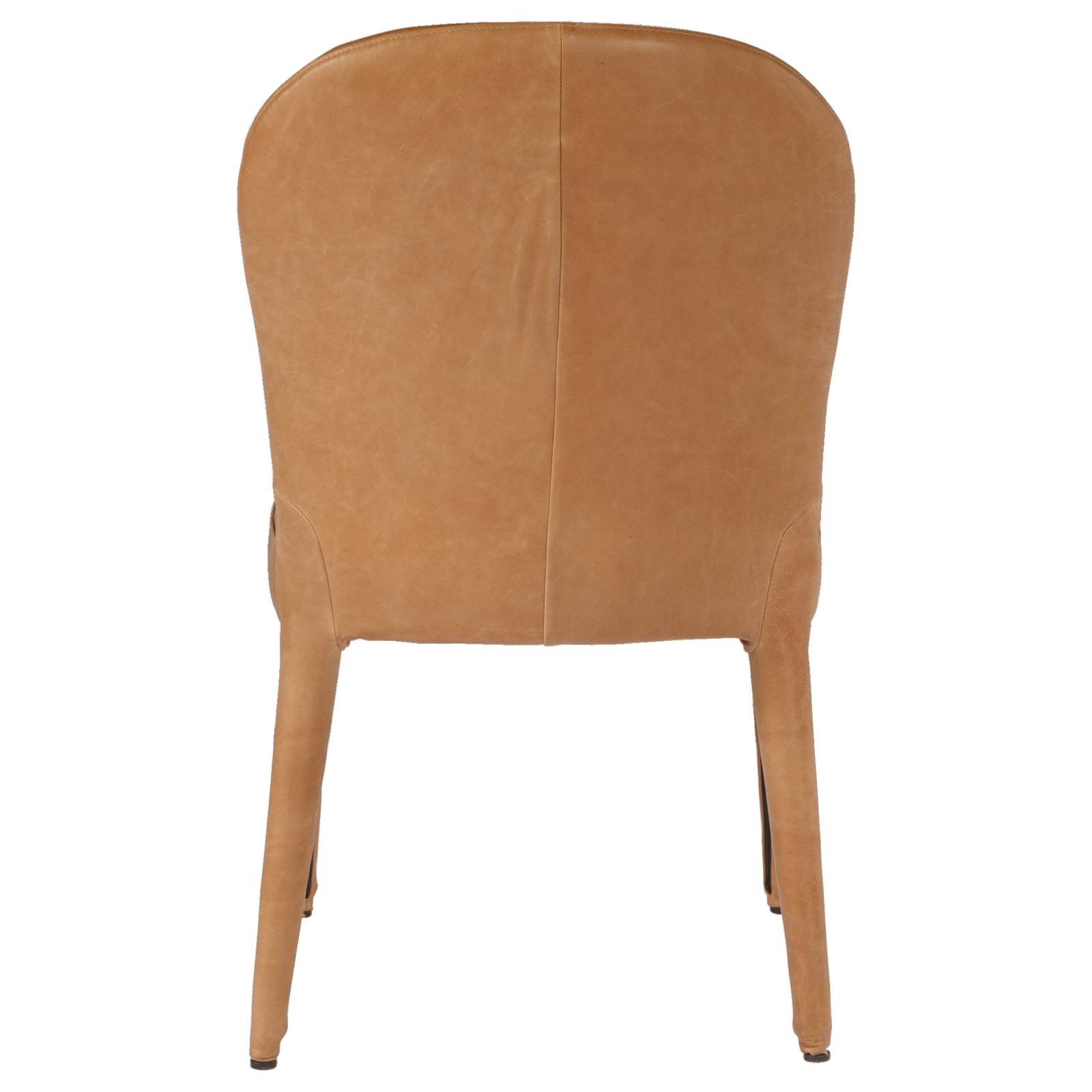 Adar Leather Dining Chair, Hazelnut Tan