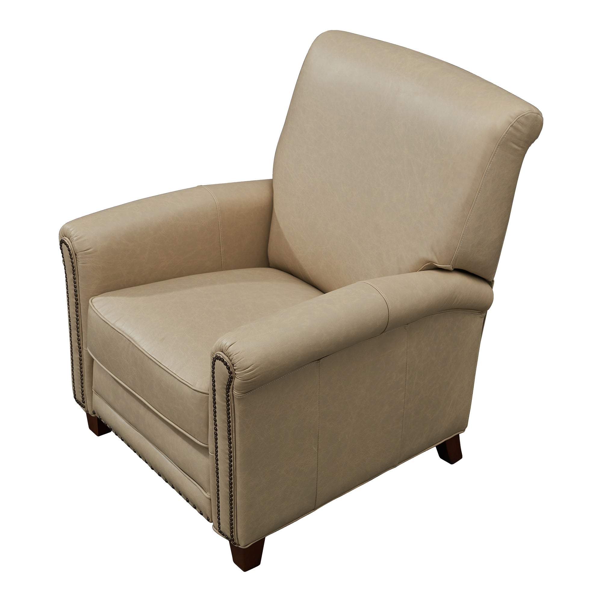 Norton Leather Recliner Chair, Cappucino White