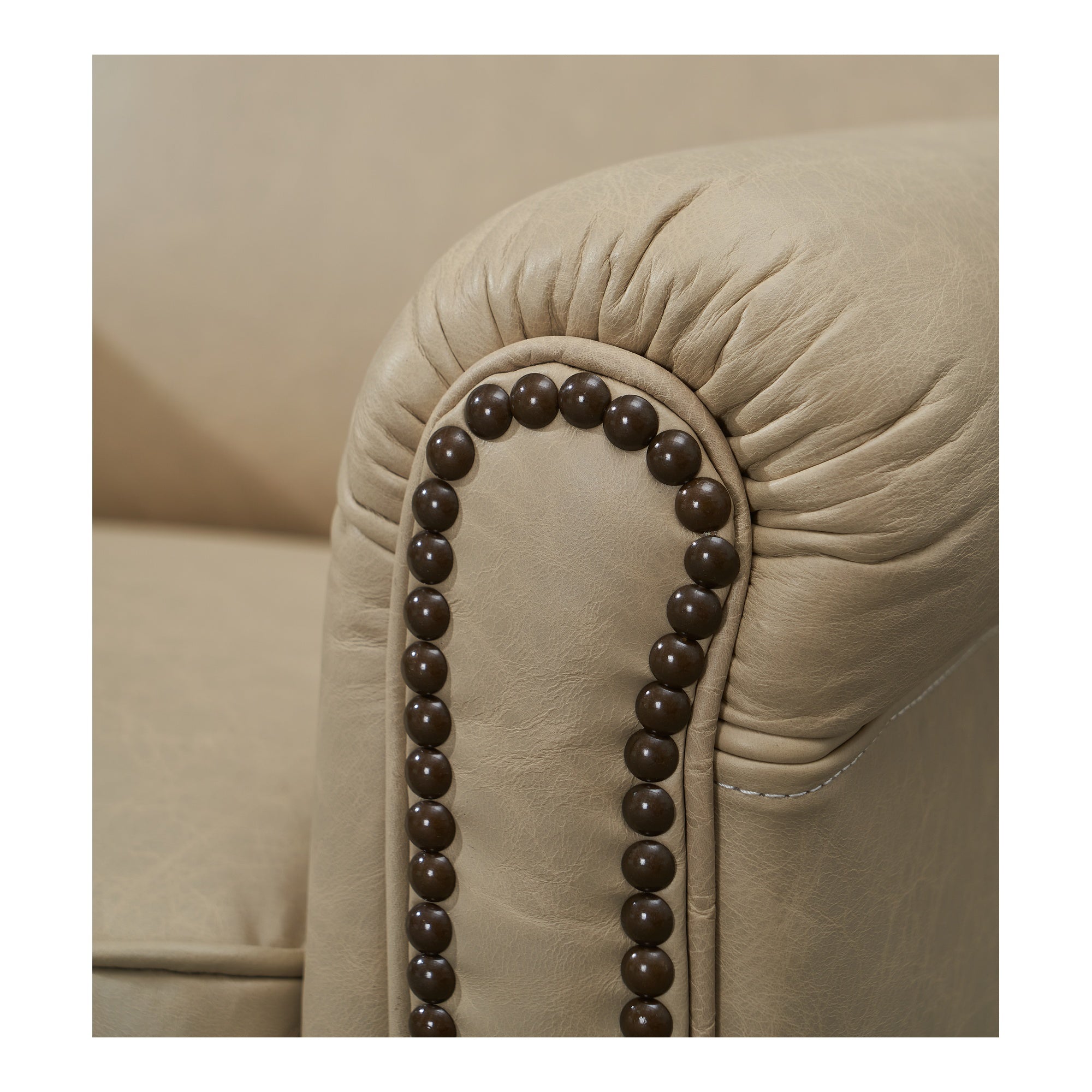 Norton Leather Recliner Chair, Cappucino White