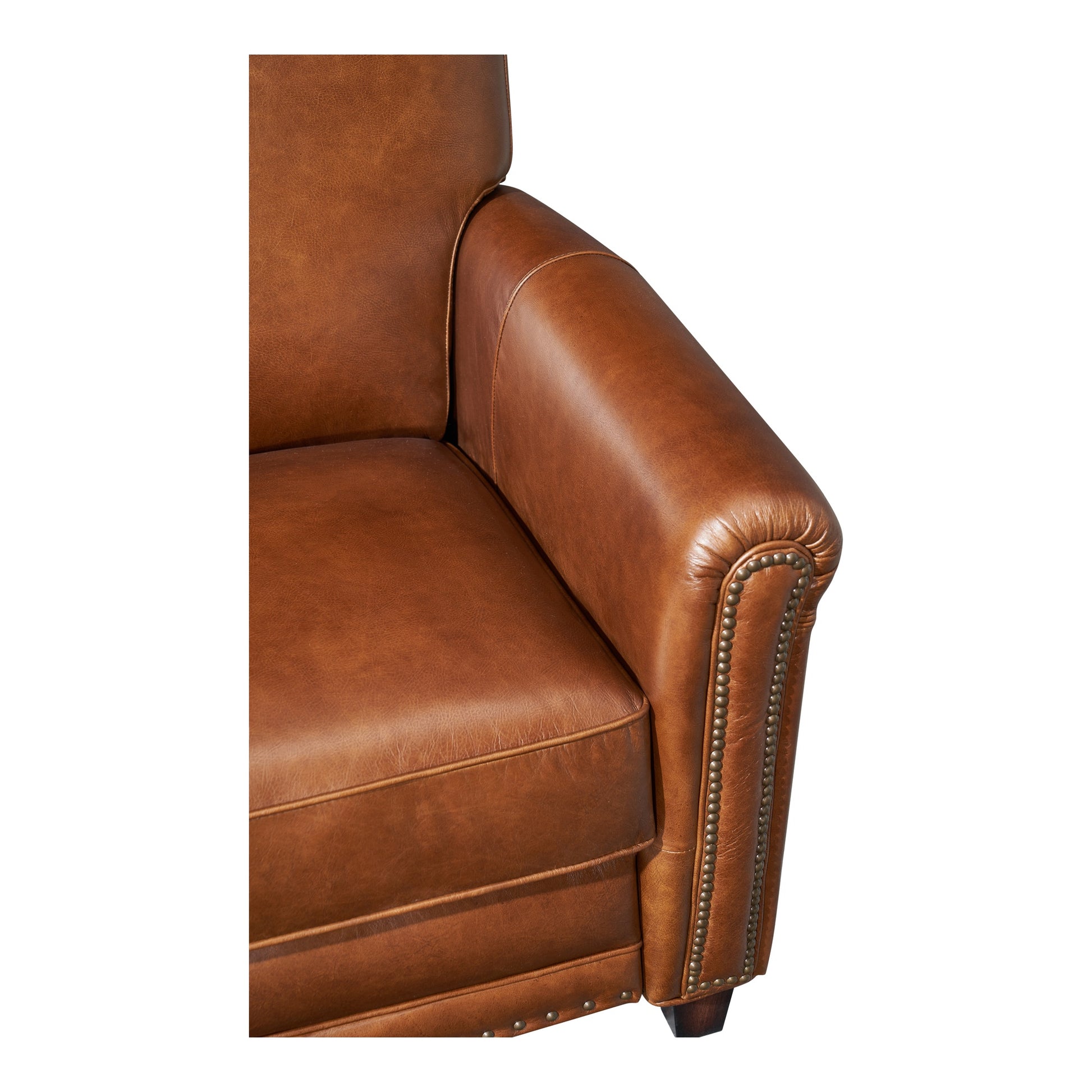 Norton Leather Recliner Chair, Havana Brown
