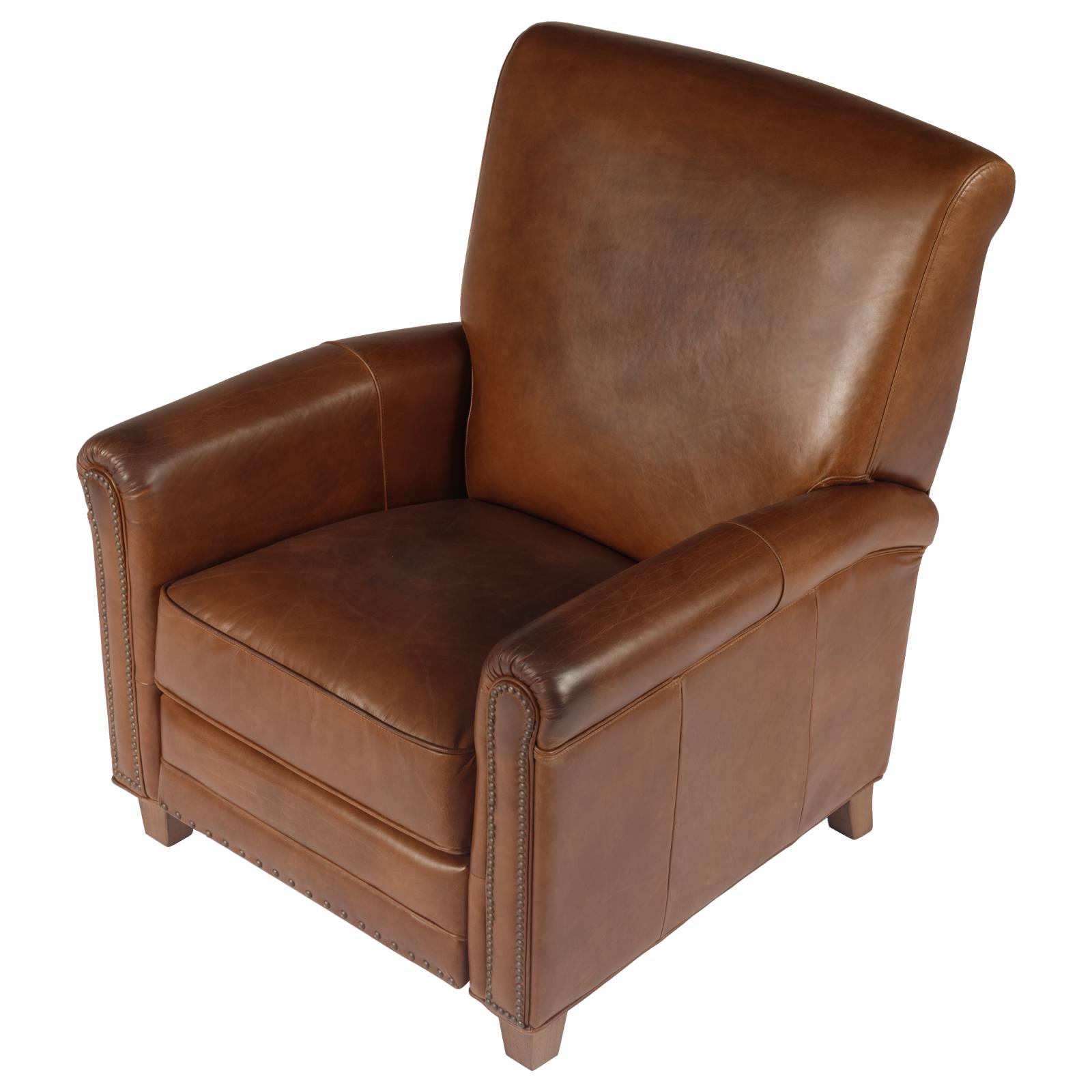Norton Leather Recliner Chair, Vintage Whiskey