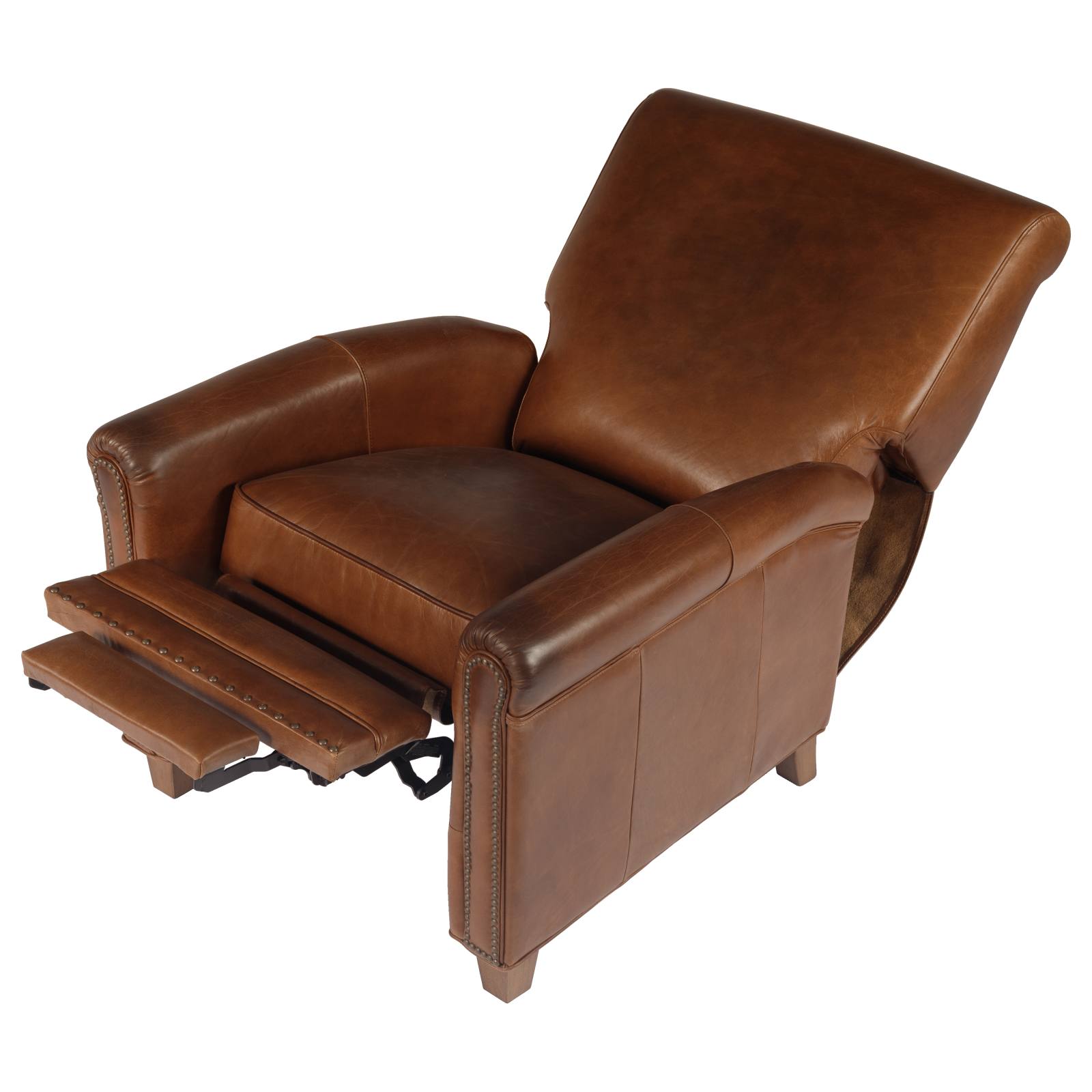 Norton Leather Recliner Chair, Vintage Whiskey